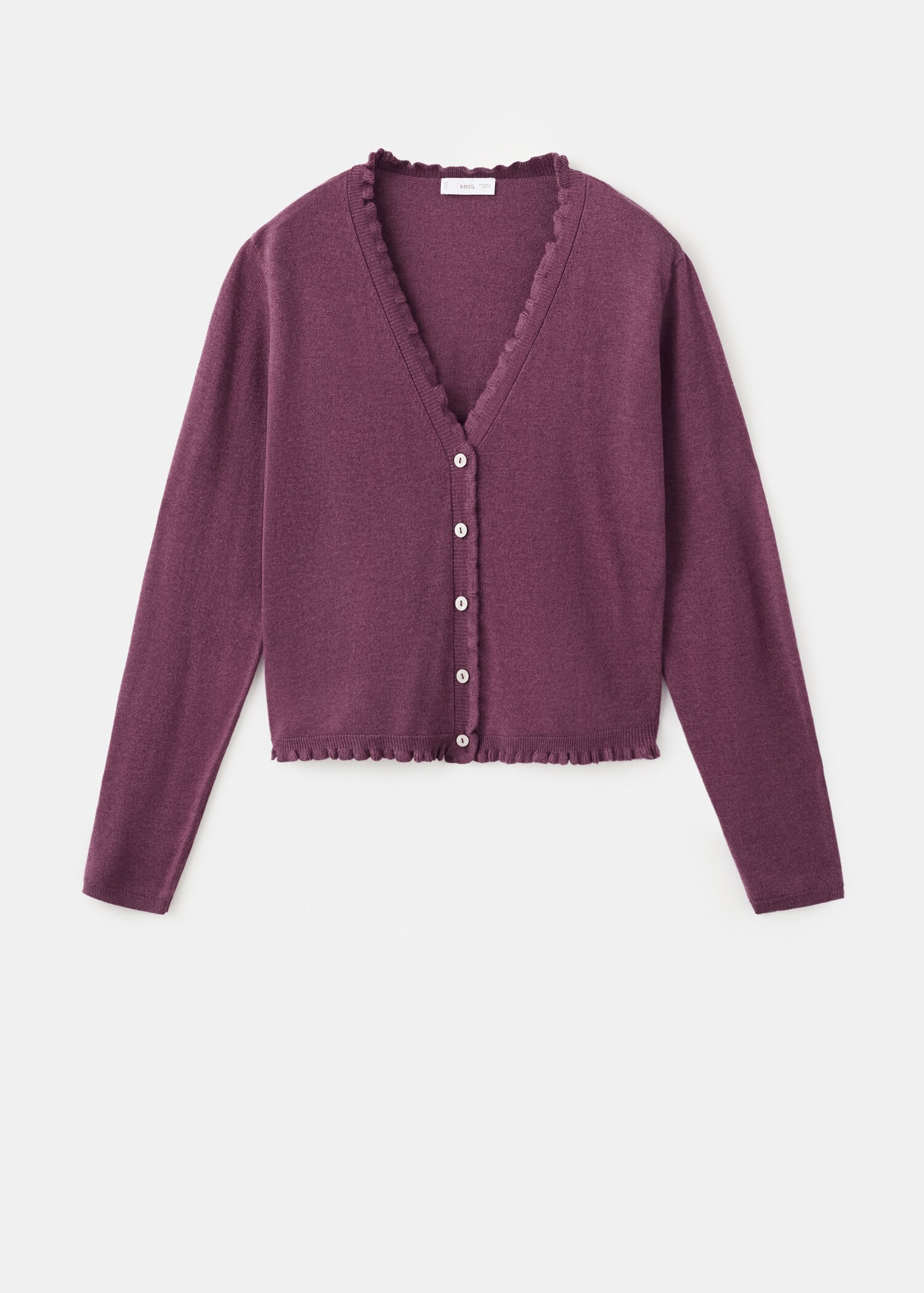 Cardigan maille volants - Article sans modèle