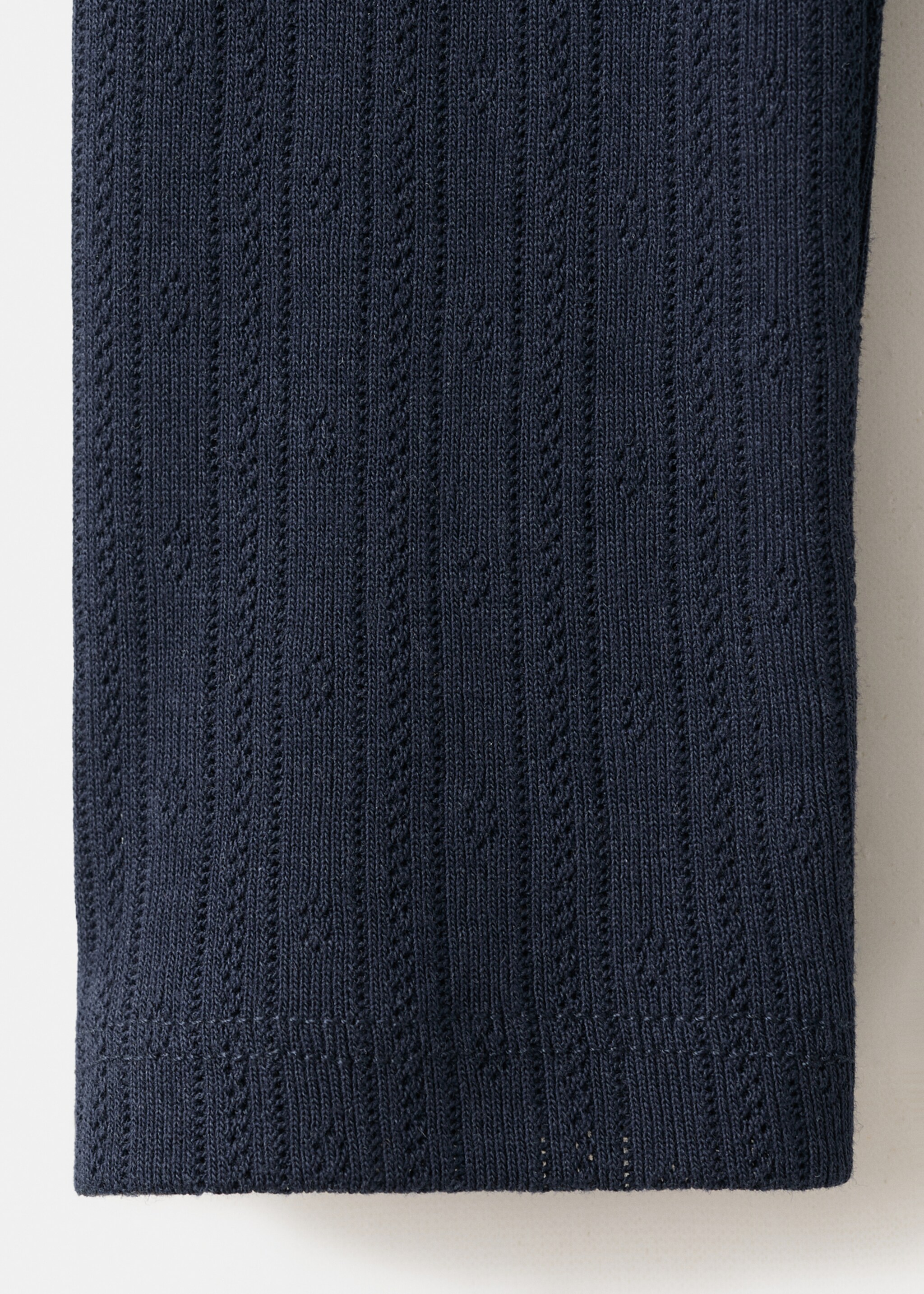 Lace boat-neck t-shirt - Details of the article 0, Navy. Ref: 27021517-00.