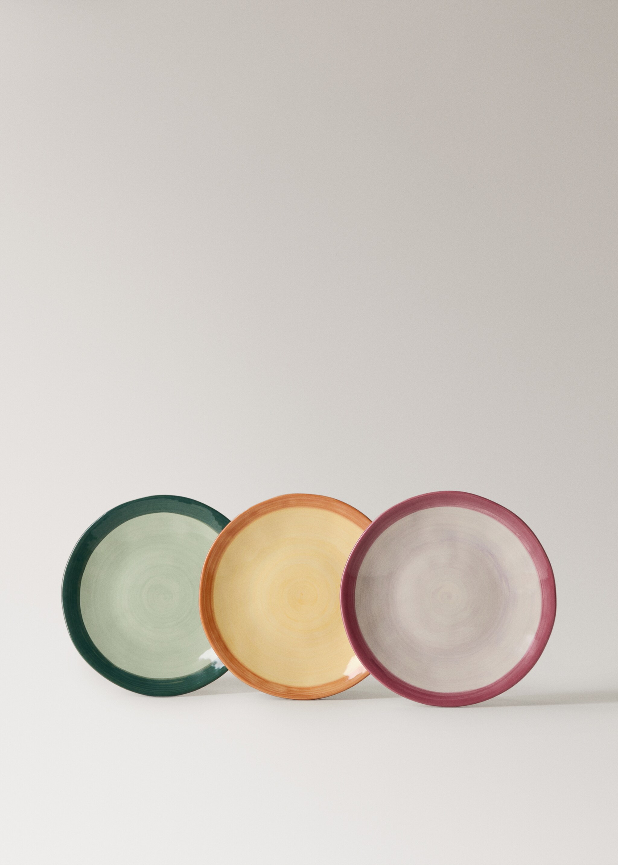 Assiette plate grès bicolore - Détail de l'article 3, Vanille. Ref: 27021525-00.