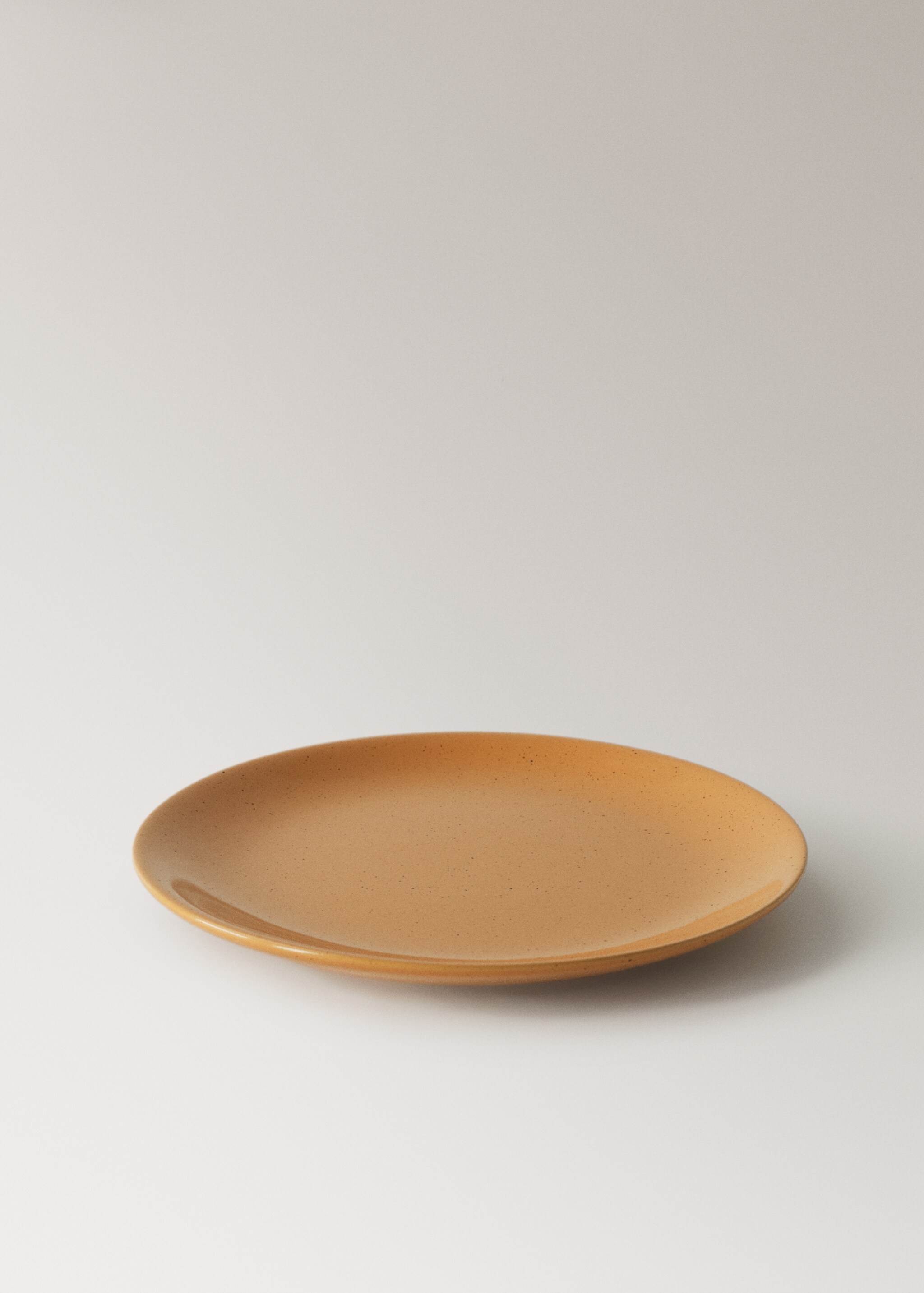 Dessertteller aus Steingut mit Punkten - Detail des Artikels 1, Mittelbraun. Ref: 27021529-00.