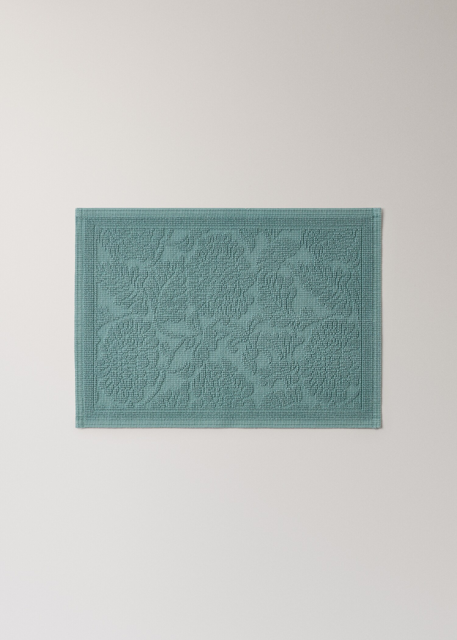 Jacquard flower bath mat - Article without model