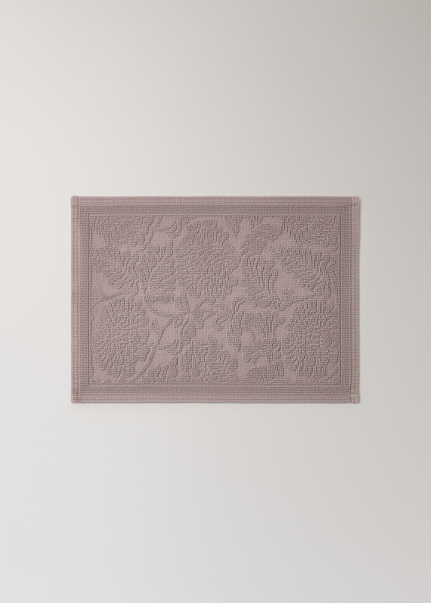 Jacquard flower bath mat - Article without model