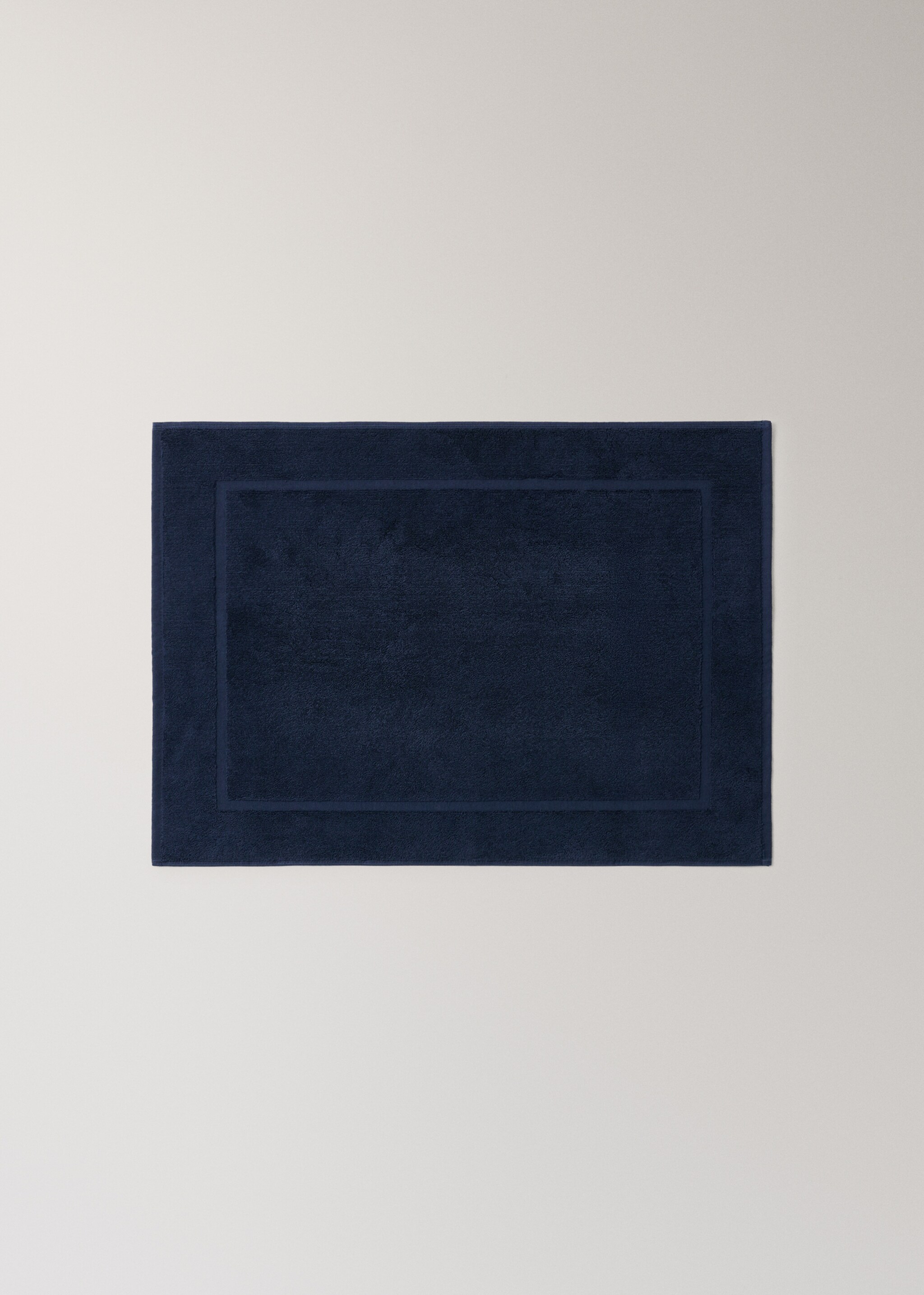 Badrumsmatta 100 % bomull - Artikel utan modell, Navy blå. Ref: 27021536-00.