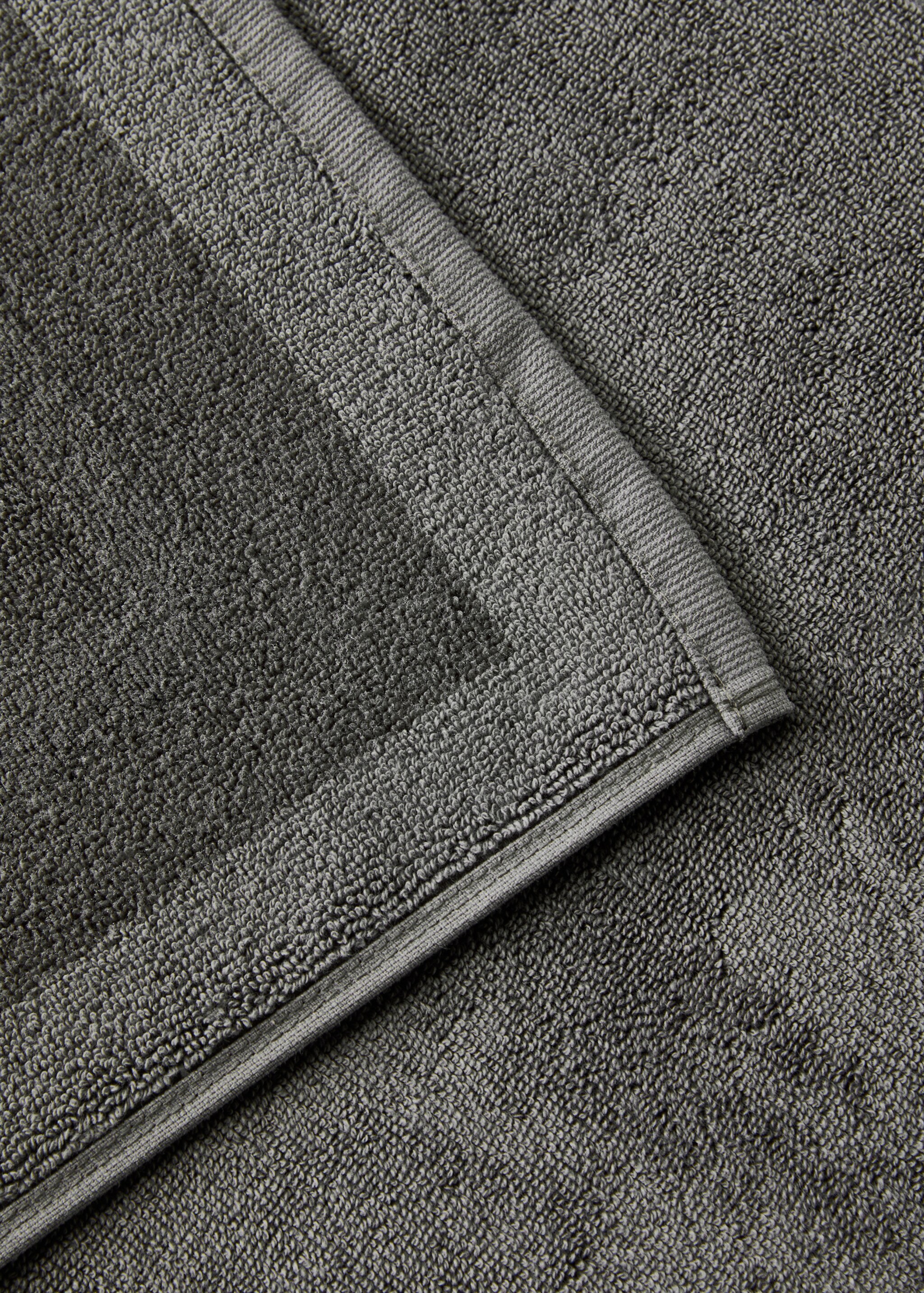 Badmat 100% katoen - Detail van het artikel 2, Donkergrijs. Ref: 27021536-00.