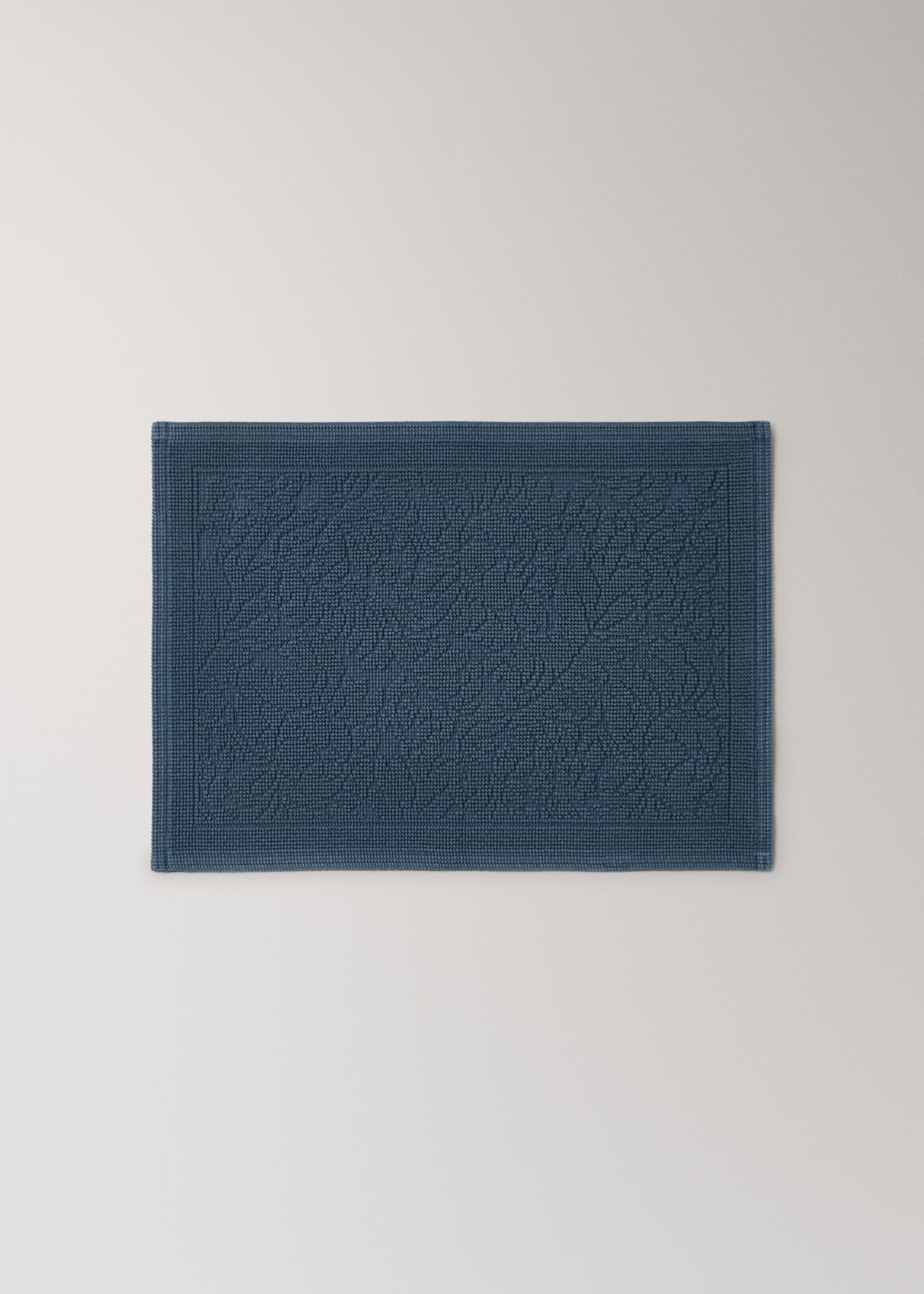 Catifa bany cotó jacquard - Article sense model, Blau. Ref: 27021537-00.