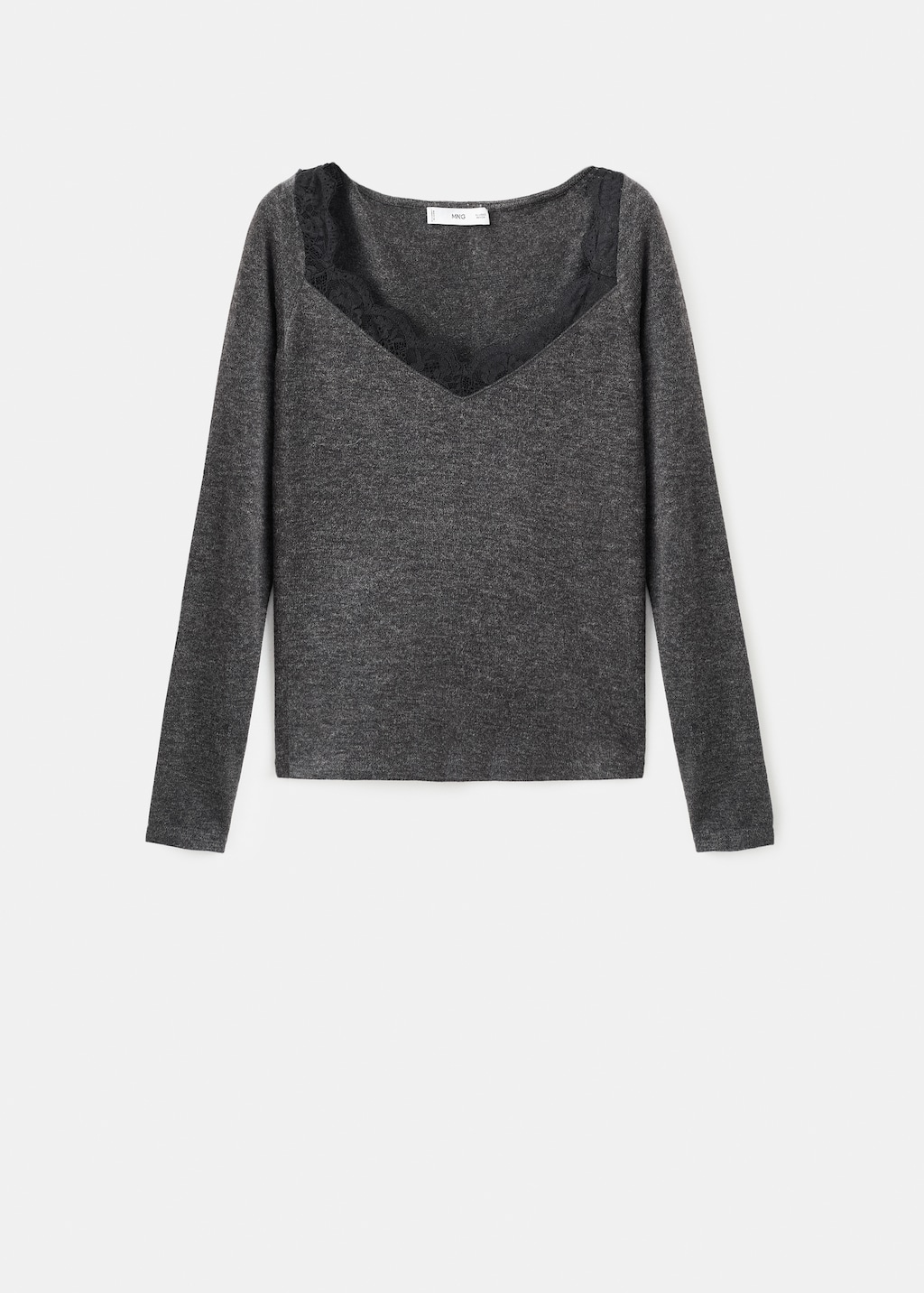 Lace-trimmed scoop-neck top - image 4