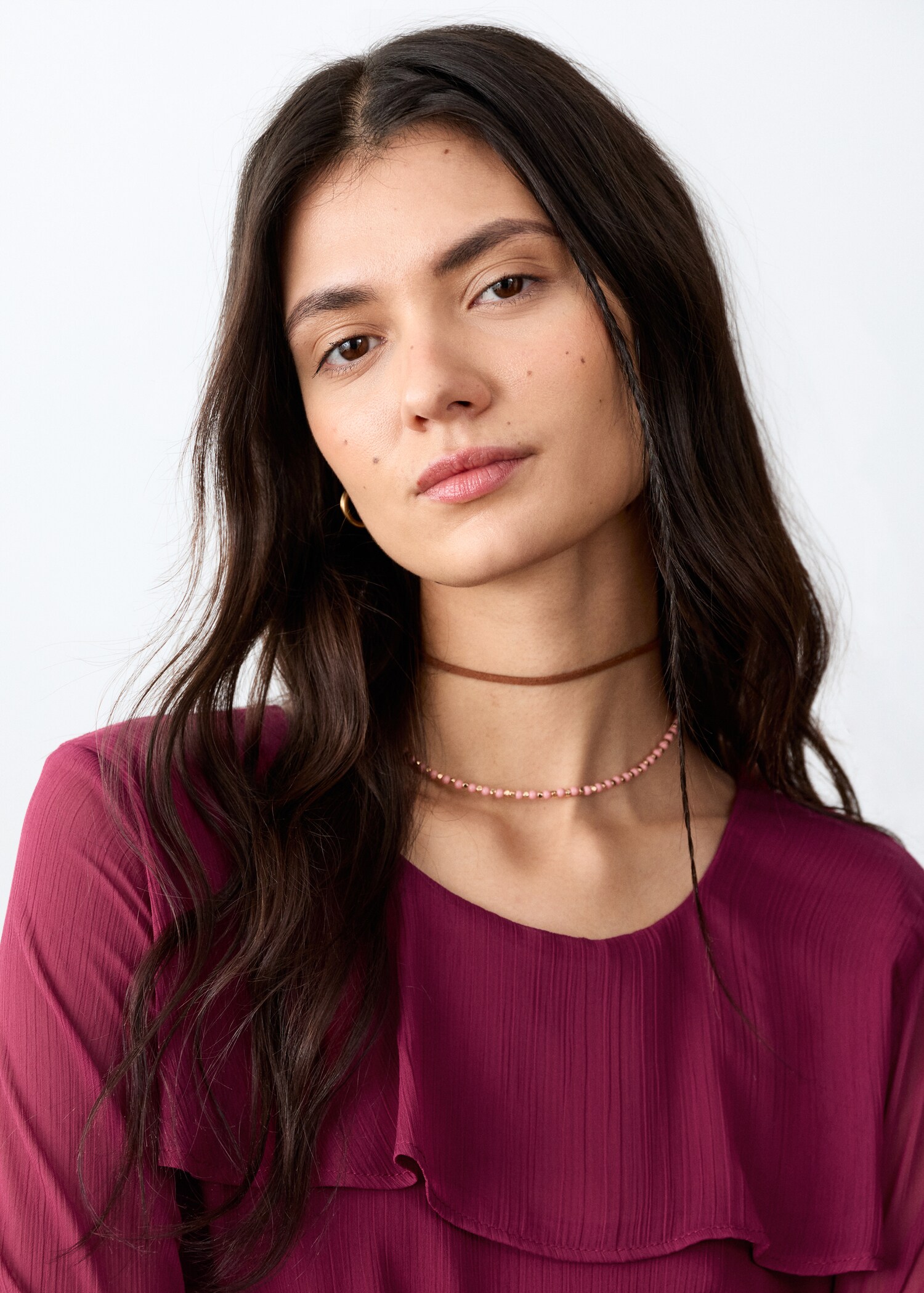 Blusa volantes fluida - Detalle del artículo 1