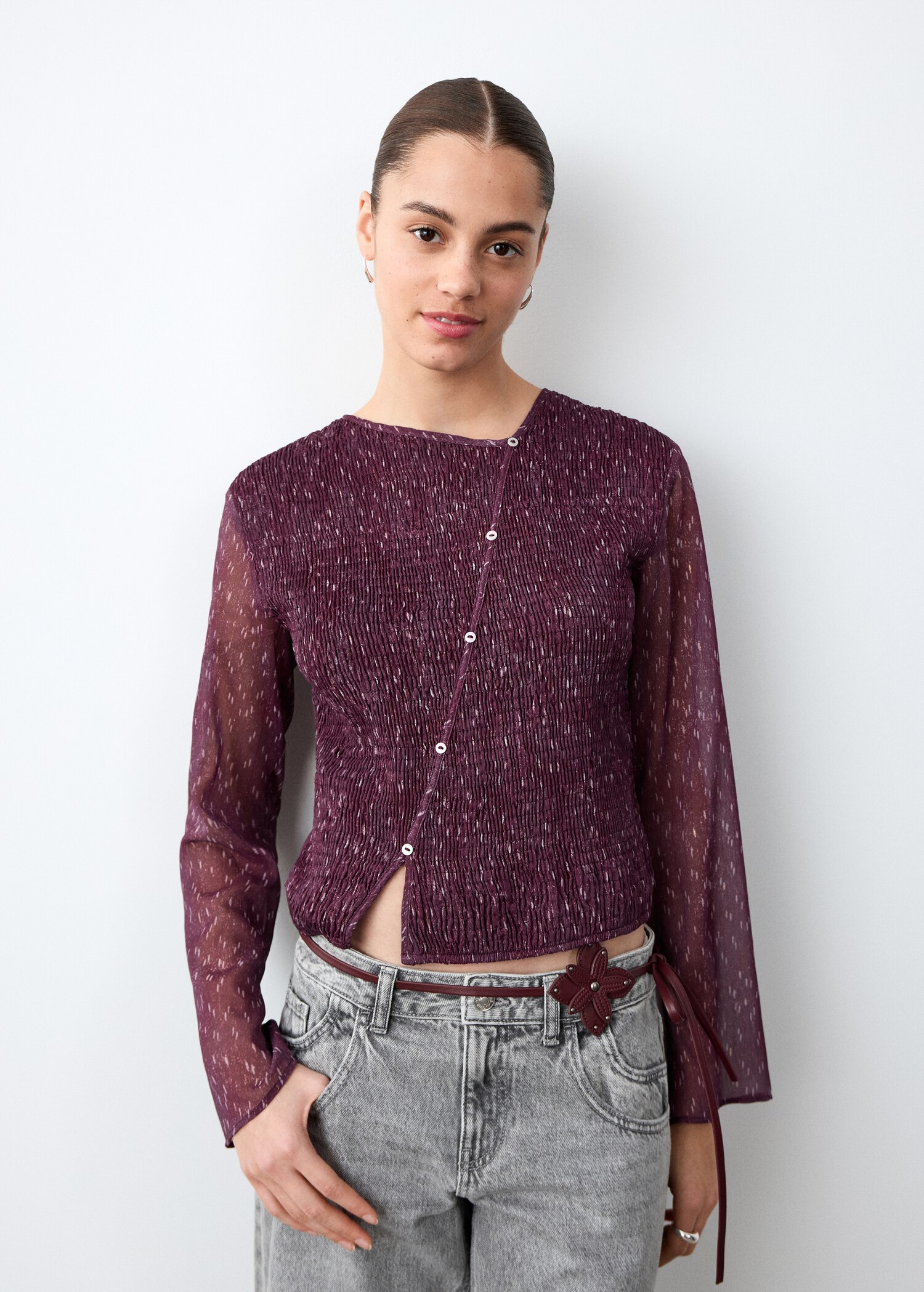 Asymmetrical blouse - Medium plane