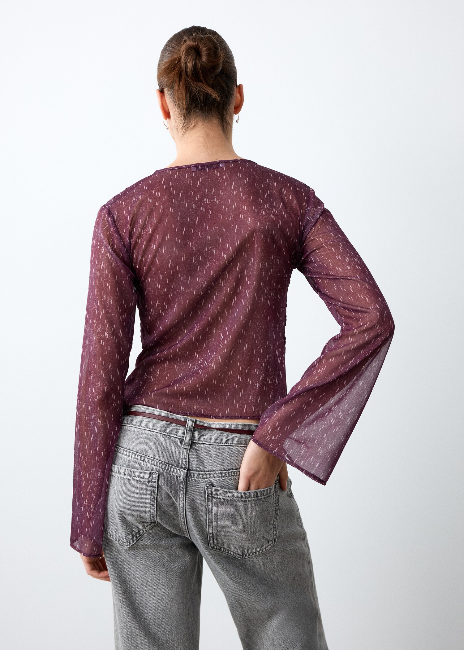 Asymmetrical blouse - Reverse of the article