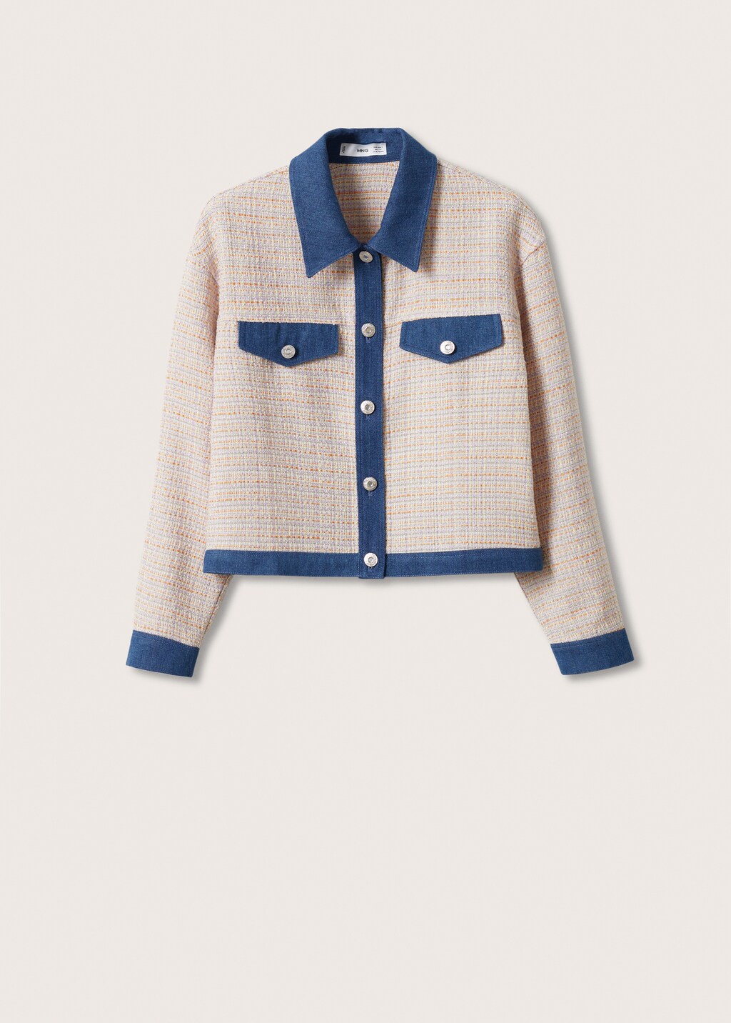 Mango trim tweed jacket best sale