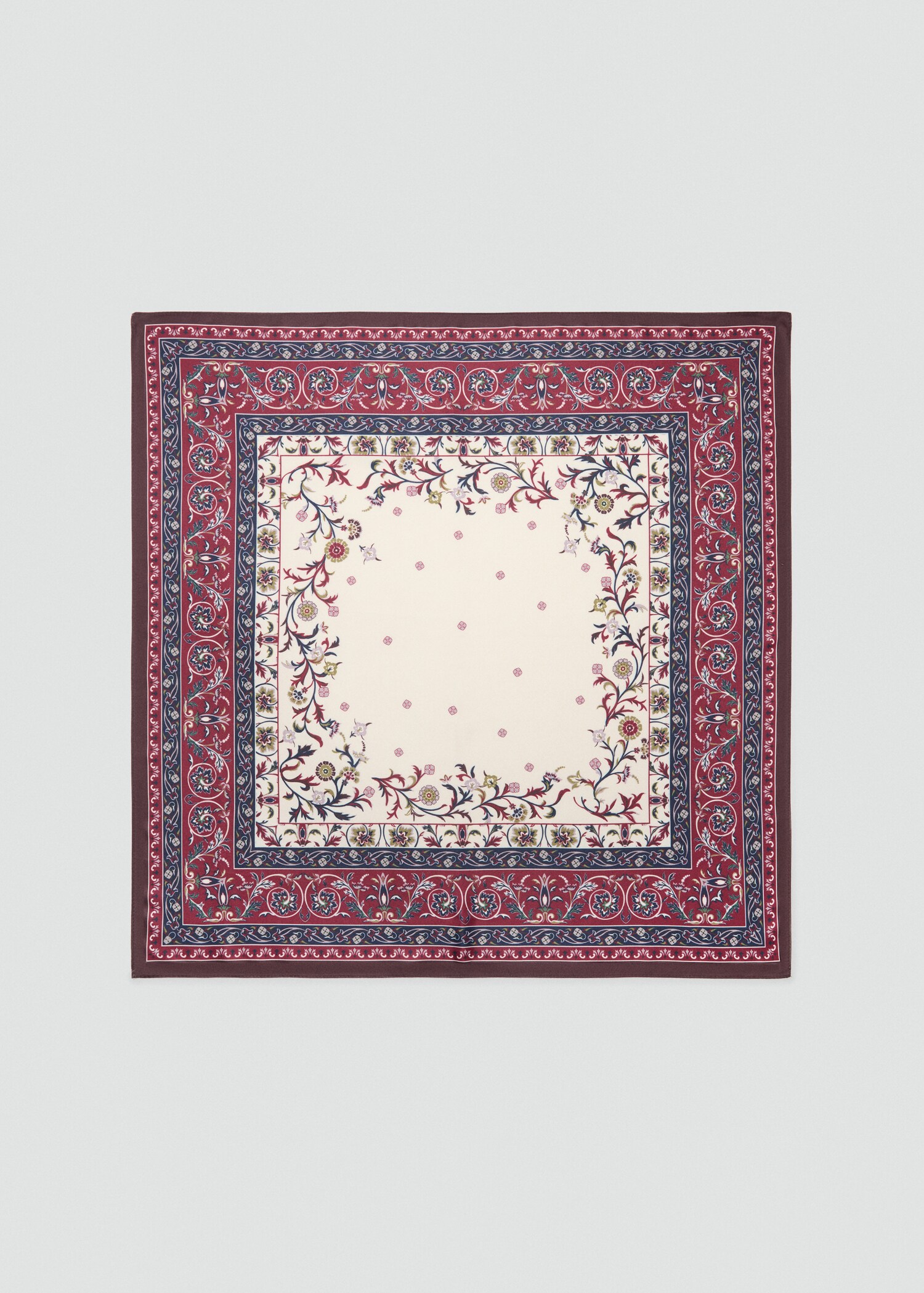 Printed satin scarf - Article without model