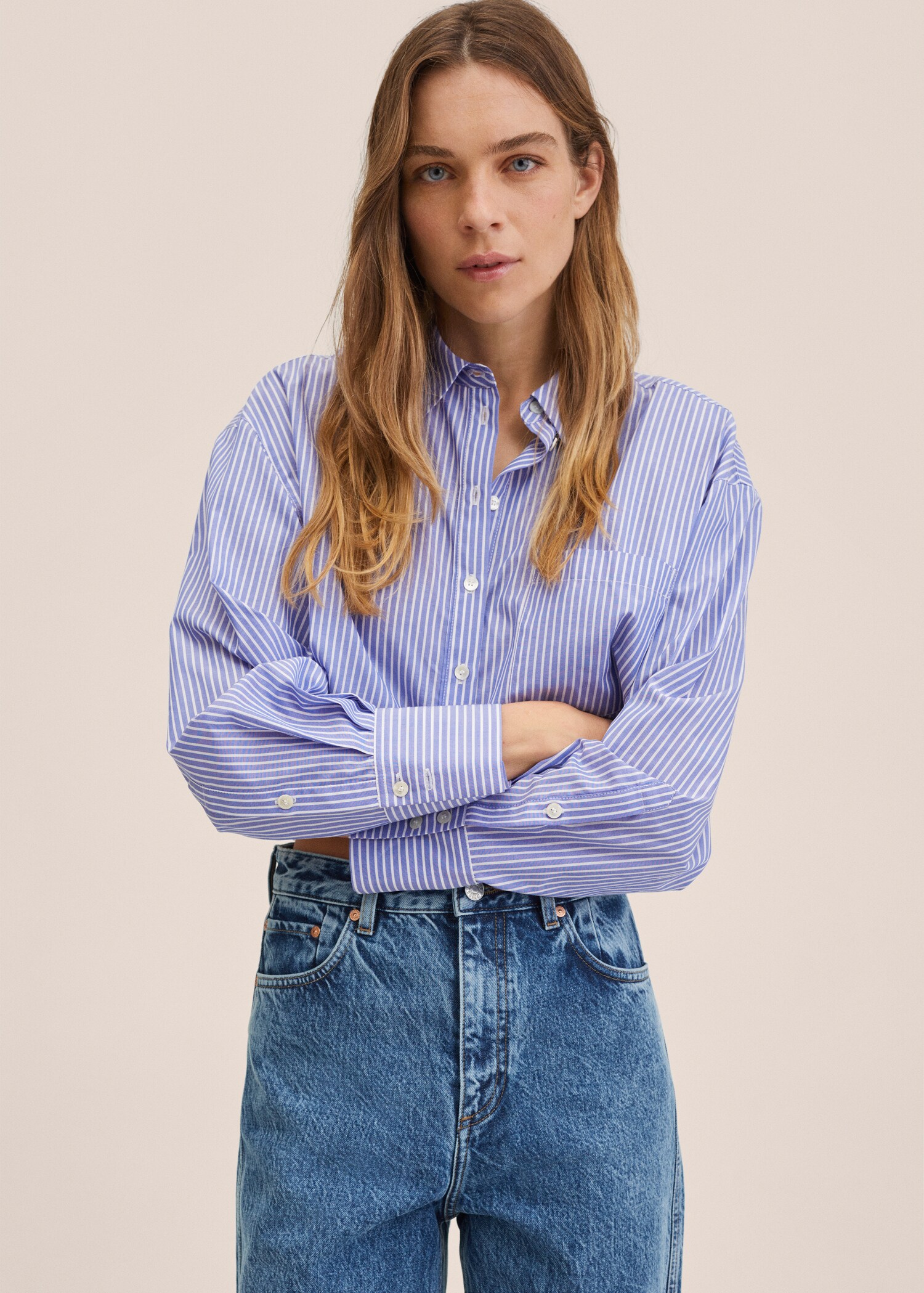 High-waist tapered-fit jeans - Detail van het artikel 2