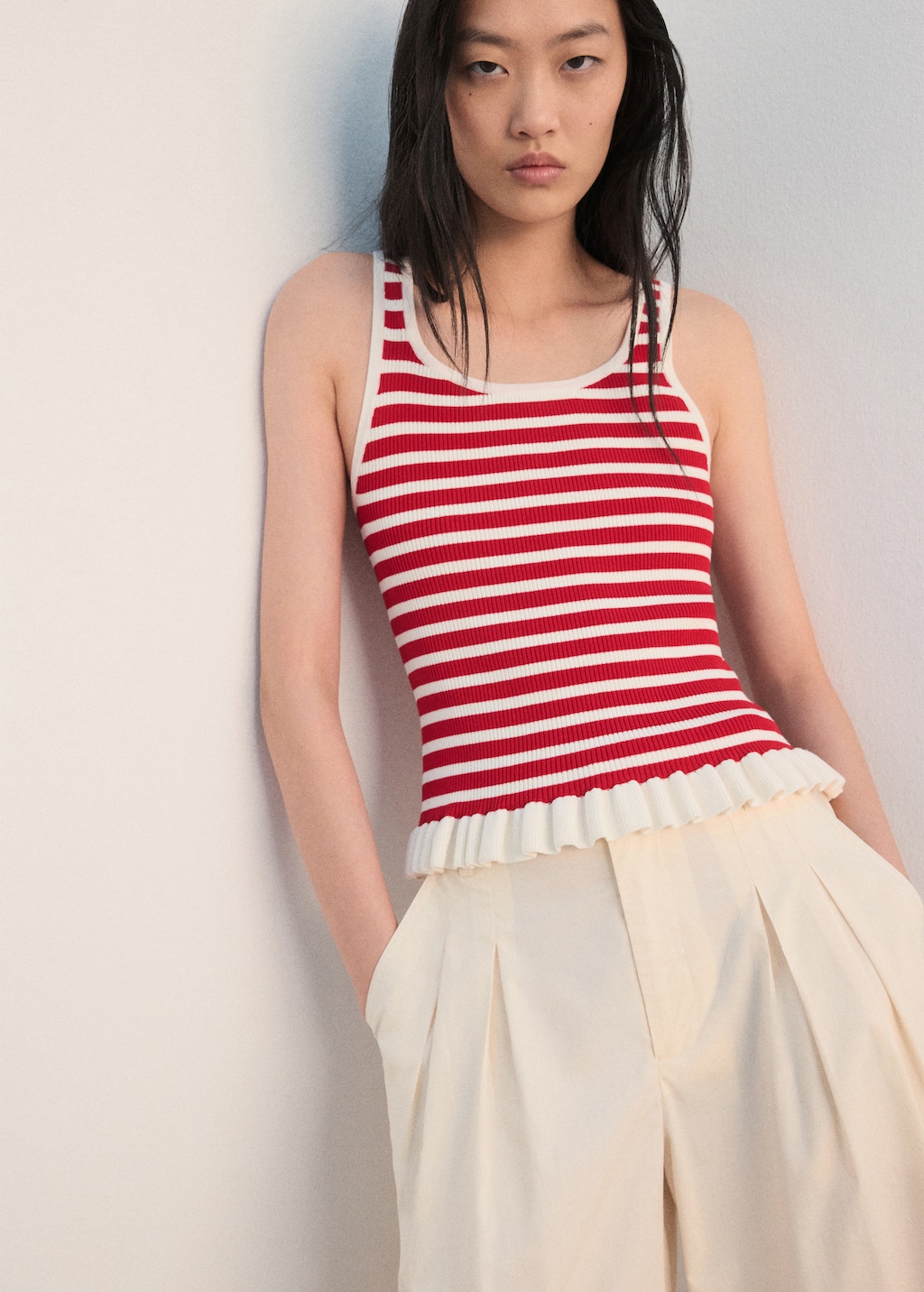 Pleat detailed top