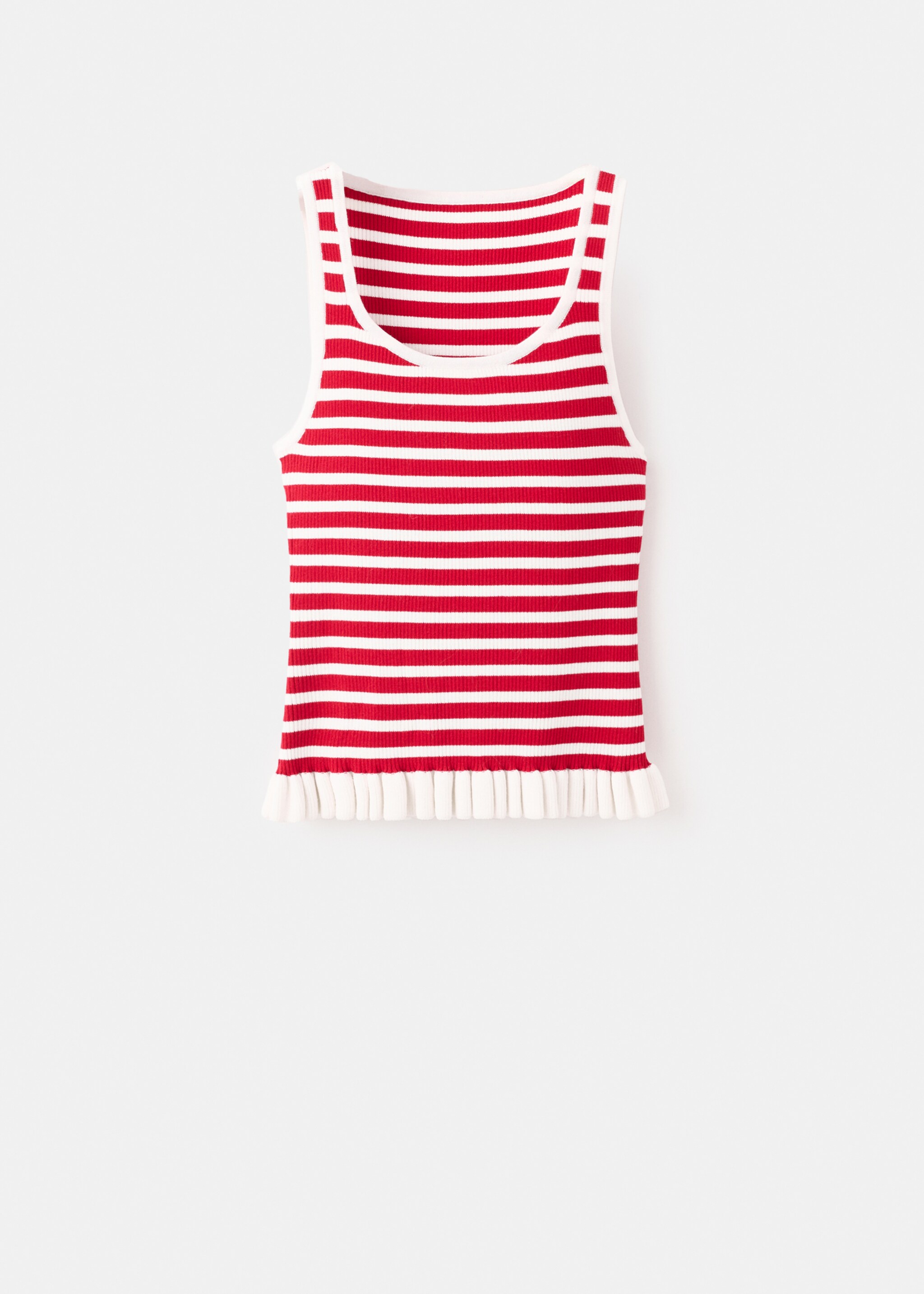 Pleat detailed top - Article without model, Red. Ref: 27022541-00.