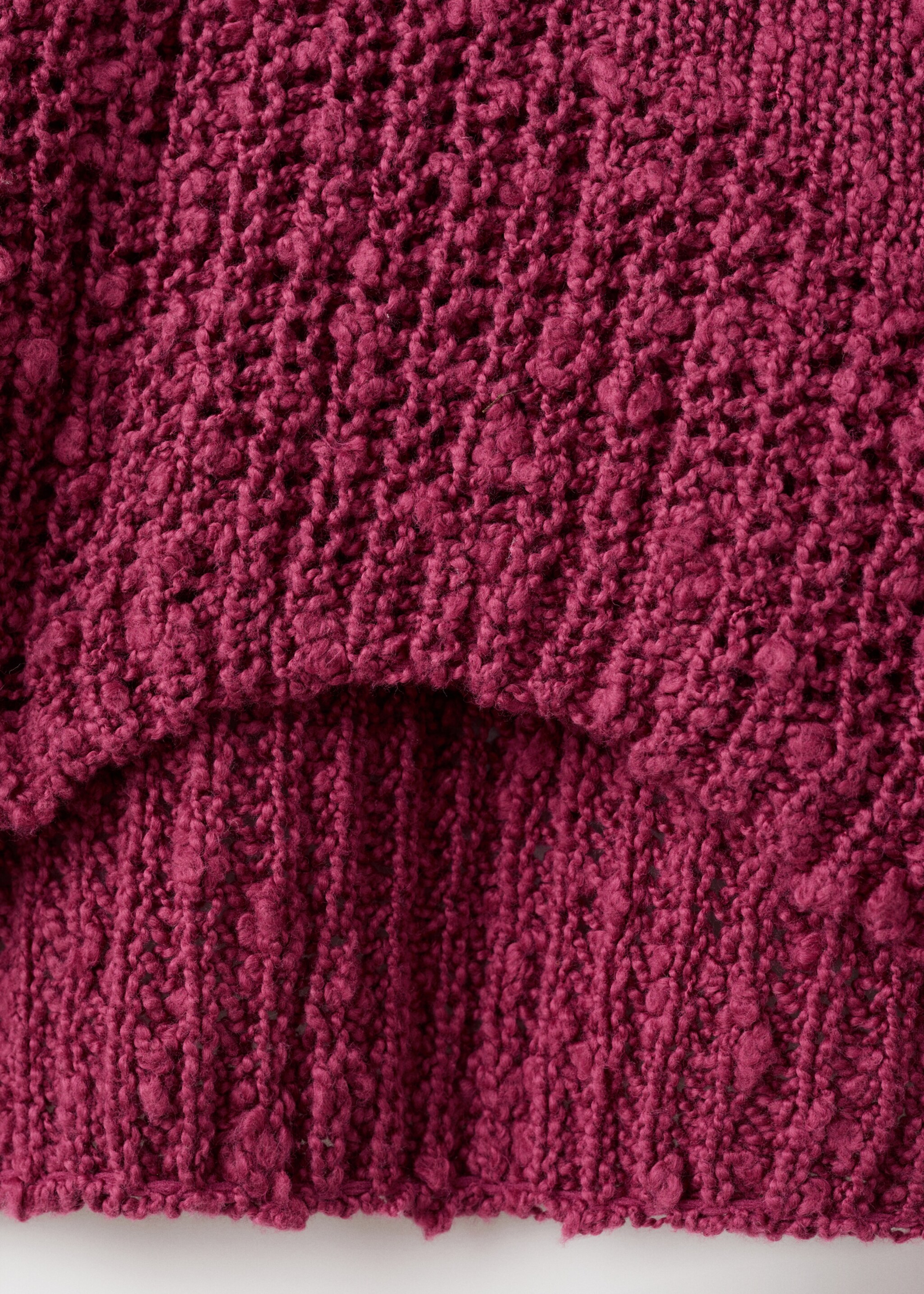 Pull-over en maille fine - Détail de l'article 0, Cerise. Ref: 27022543-00.