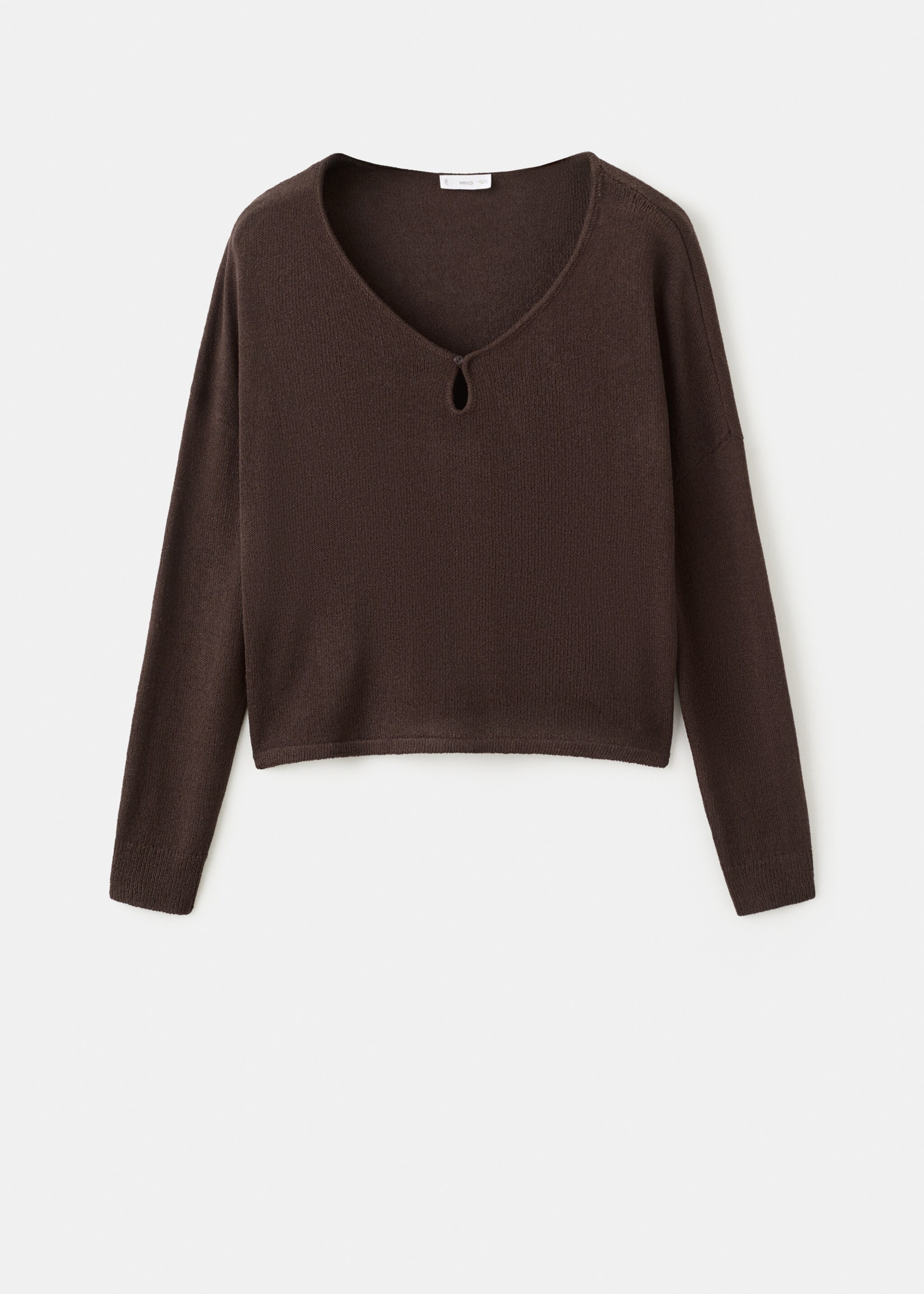 Pull-over maille ouvertures - Article sans modèle, Marron. Ref: 27022544-00.