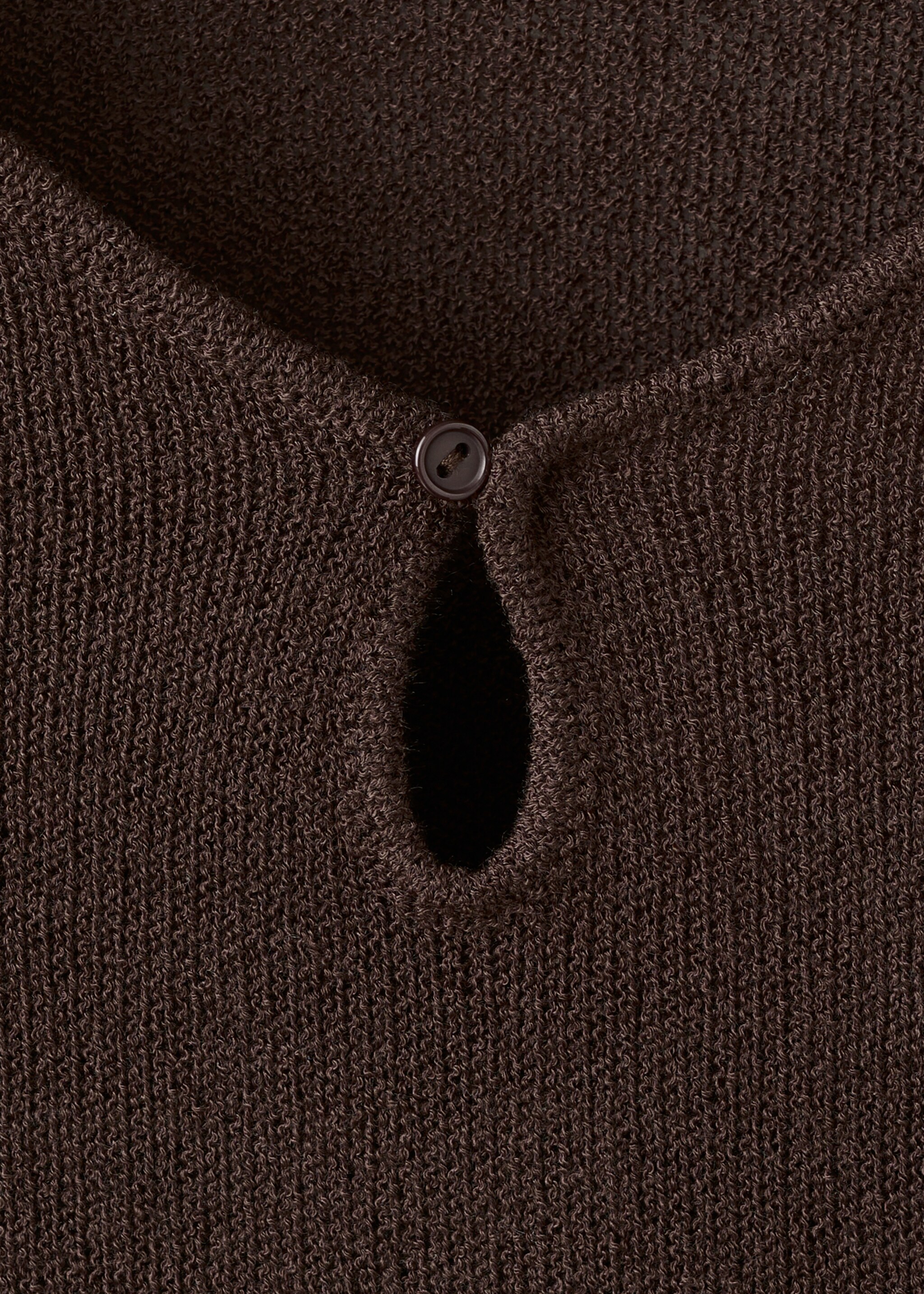 Pull-over maille ouvertures - Détail de l'article 8, Marron. Ref: 27022544-00.