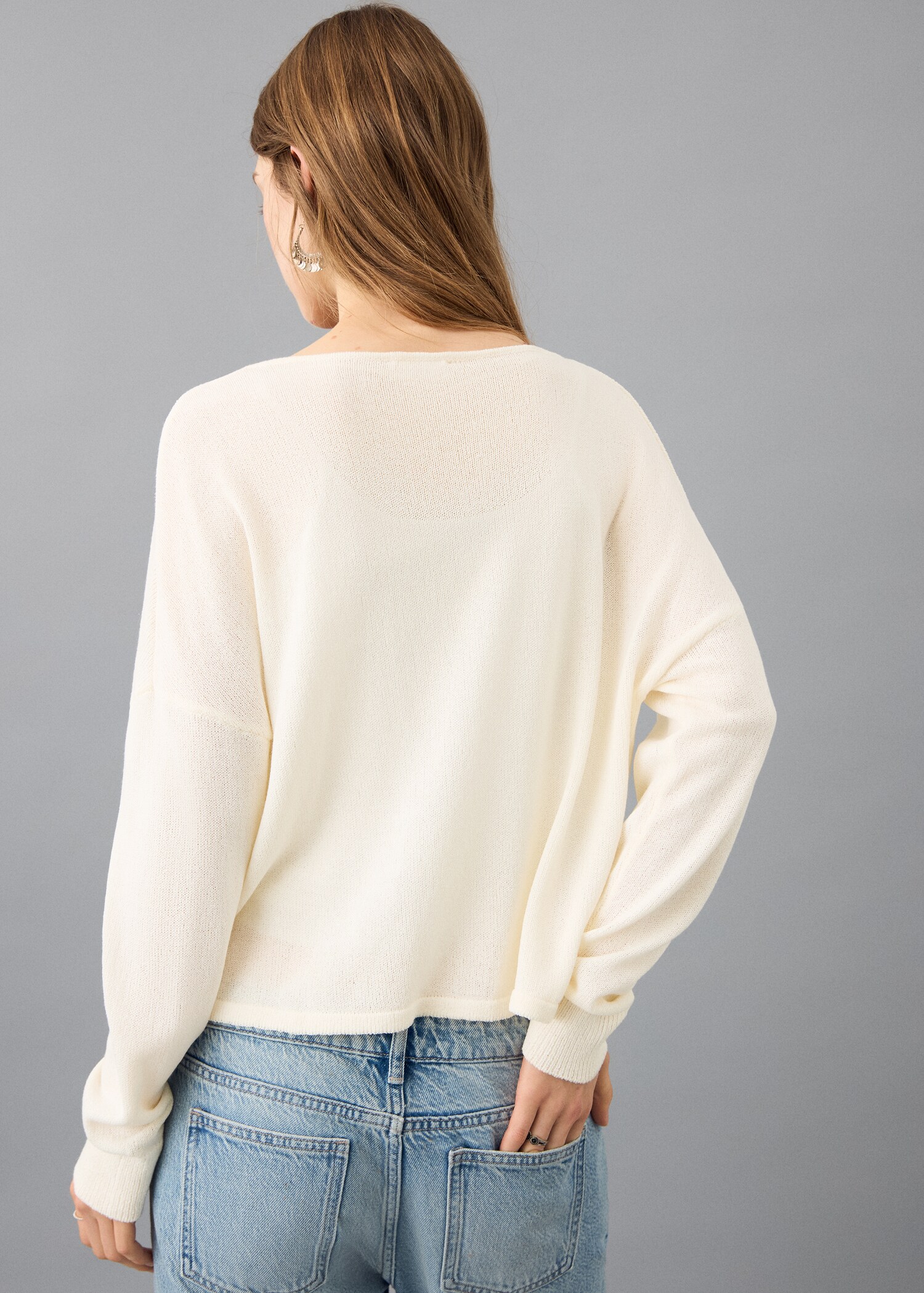 Pull-over maille ouvertures - Verso de l’article
