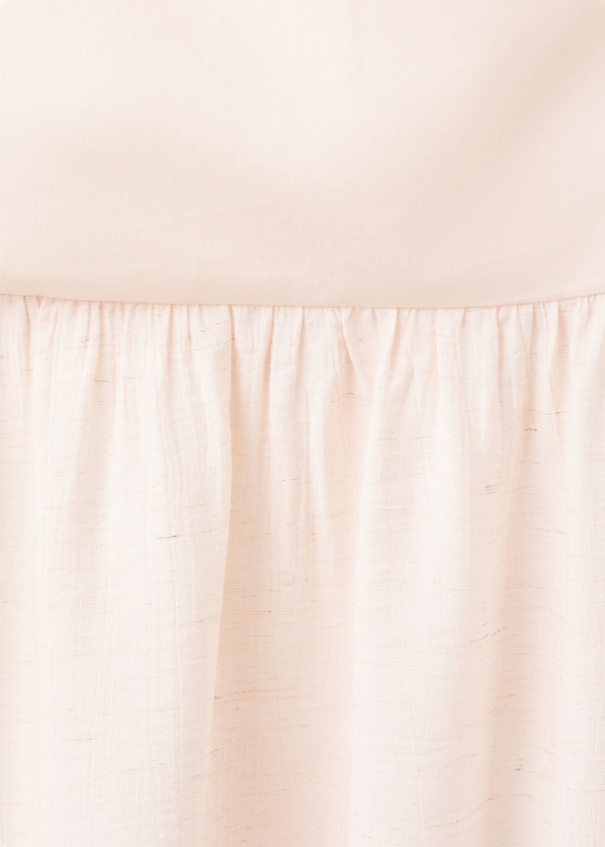 Asymmetrical pleated dress - Details of the article 0, Ecru. Ref: 27022547-00.