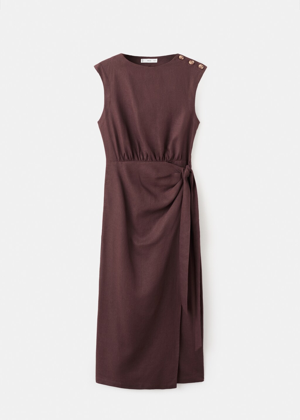 Mango Linen wrap dress