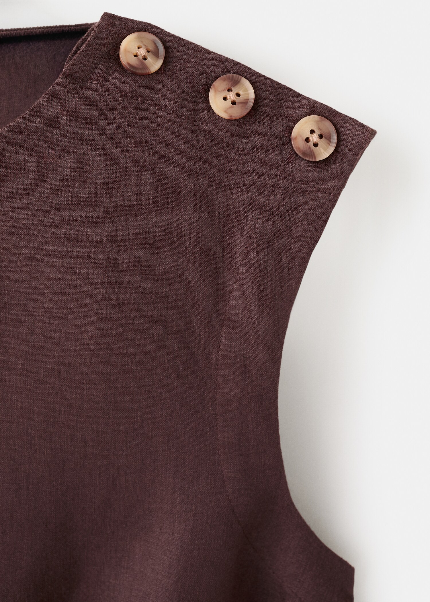 Linen wrap dress - Details of the article 0