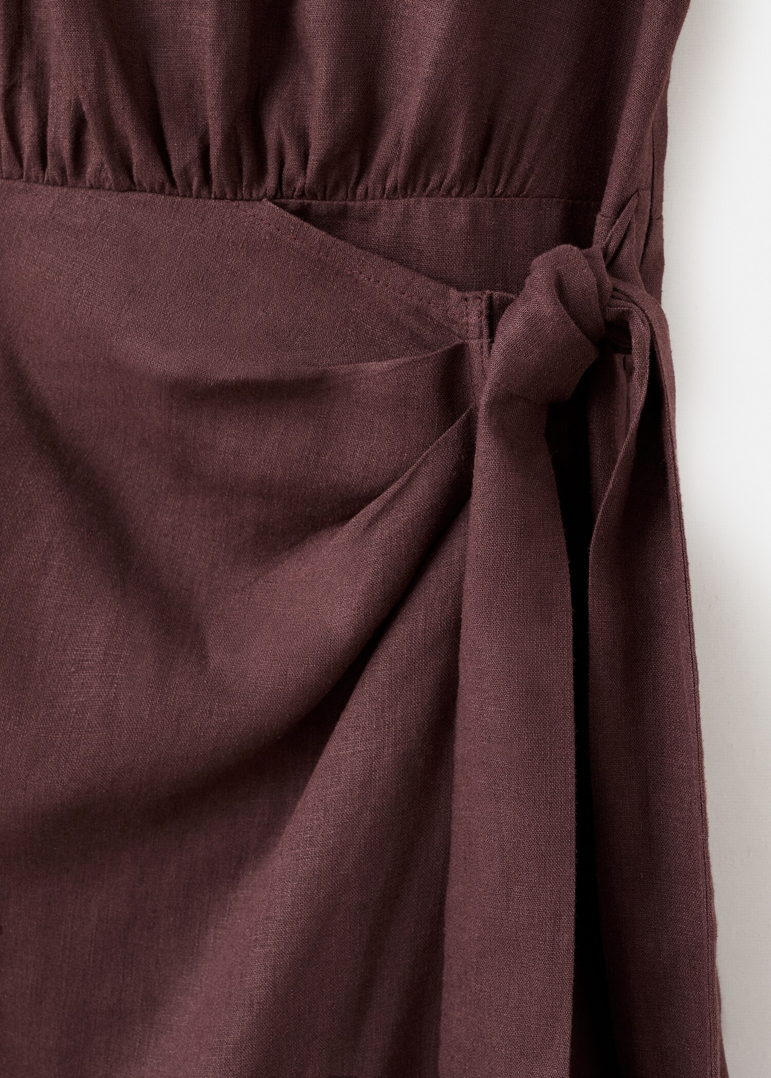 Linen wrap dress - Details of the article 8