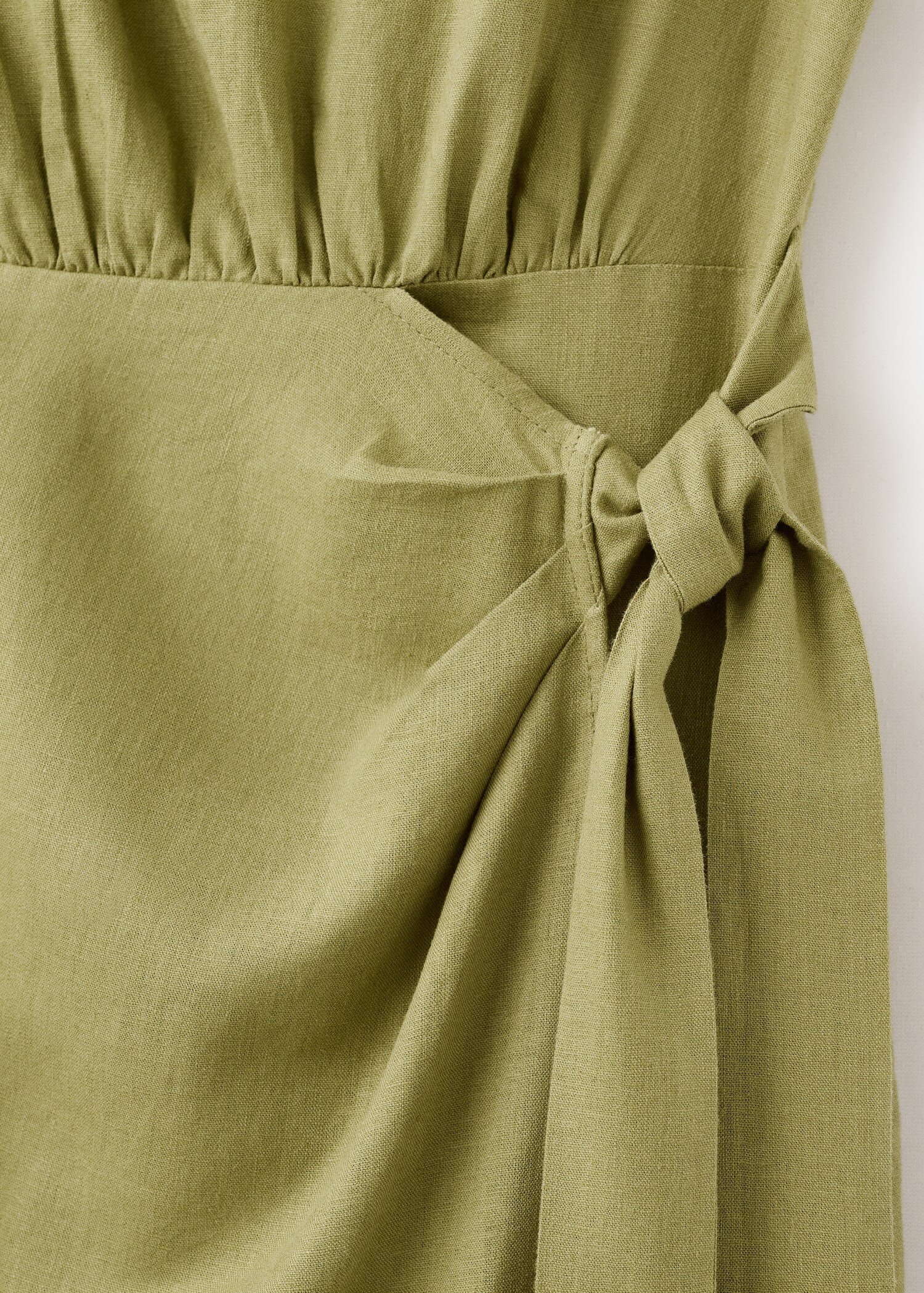 Linen wrap dress - Details of the article 0