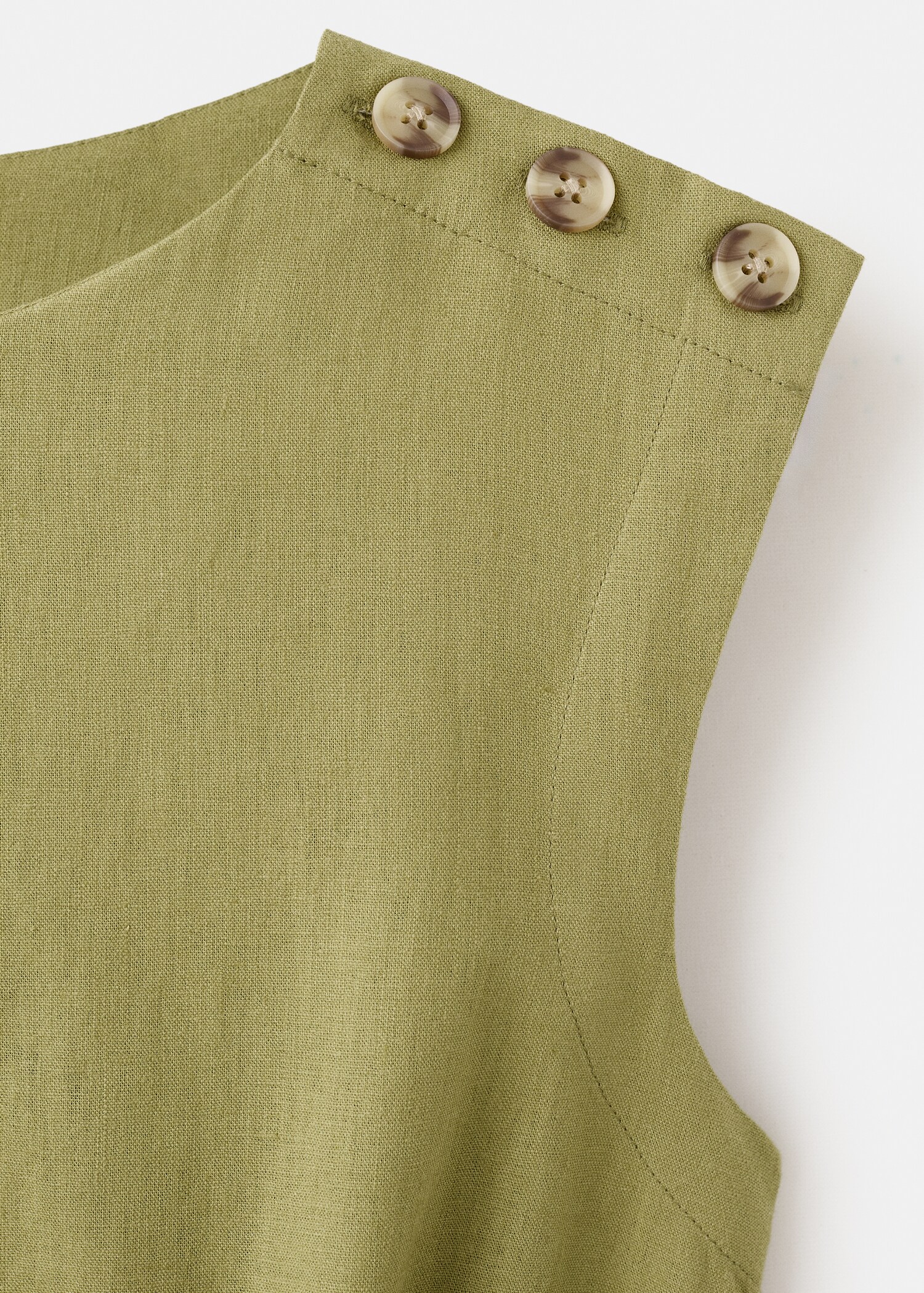 Linen wrap dress - Details of the article 8