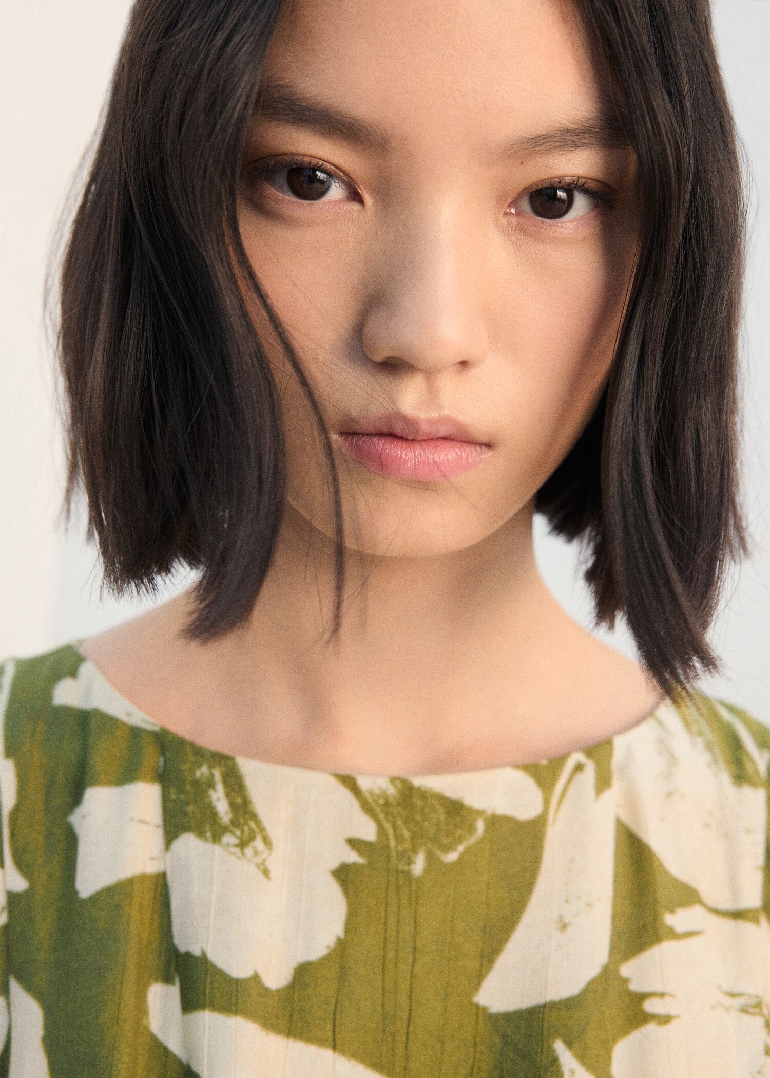 Vestido evasé estampado floral - Detalle del artículo 1