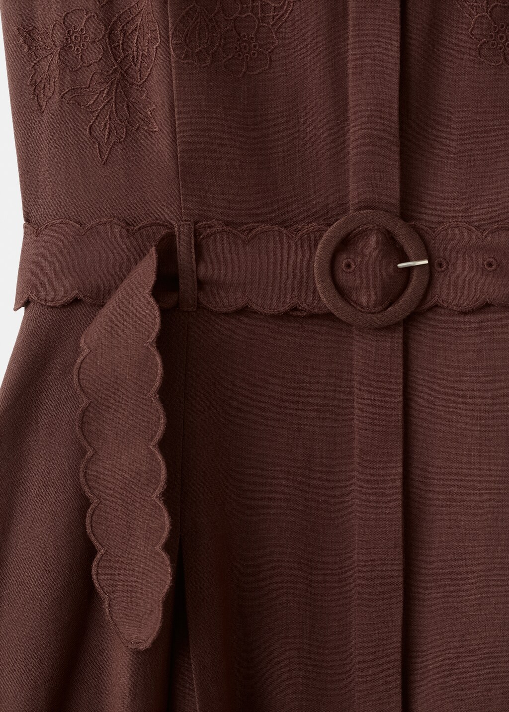 Embroidered shirt dress - image 5