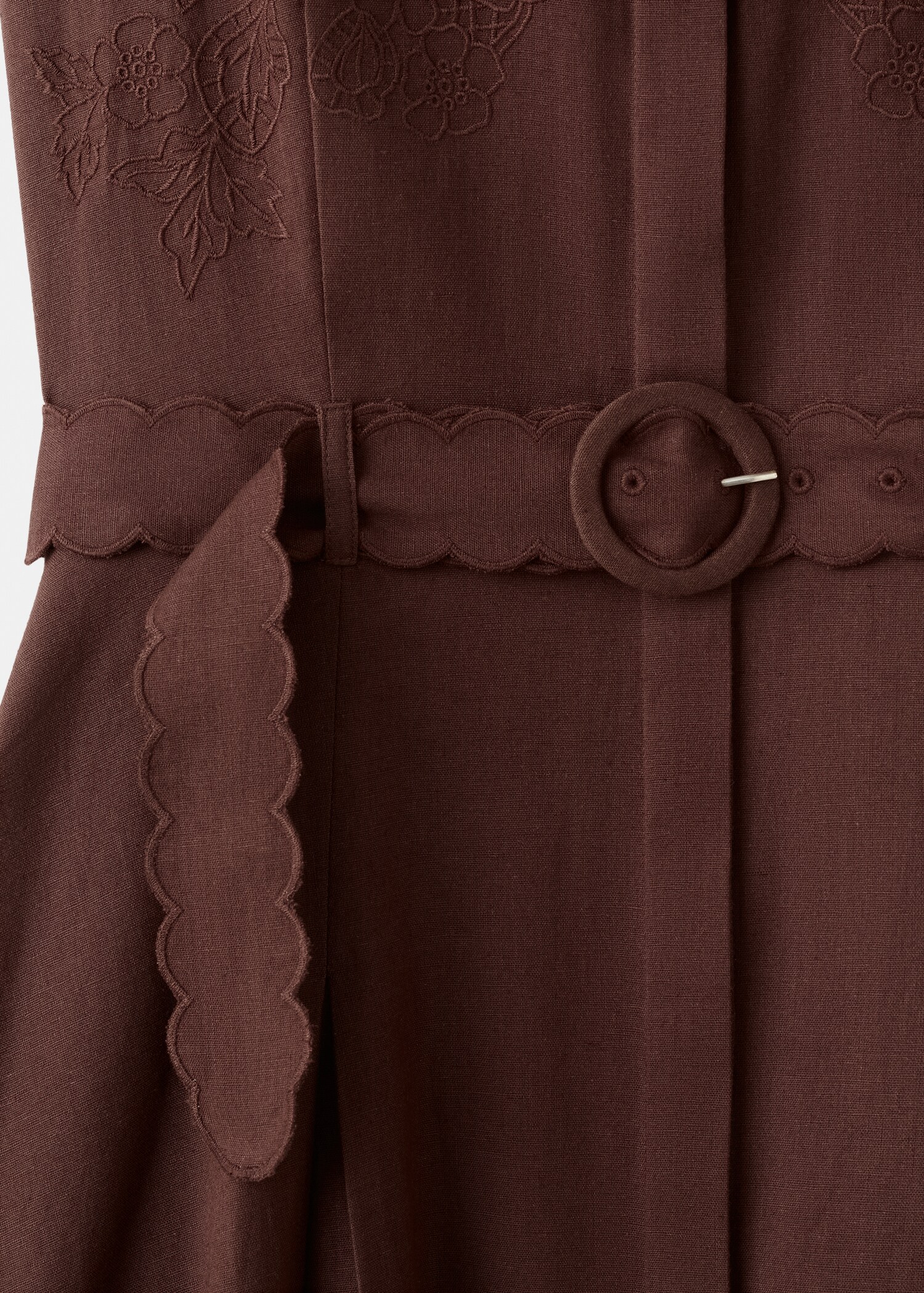Embroidered shirt dress - Details of the article 0