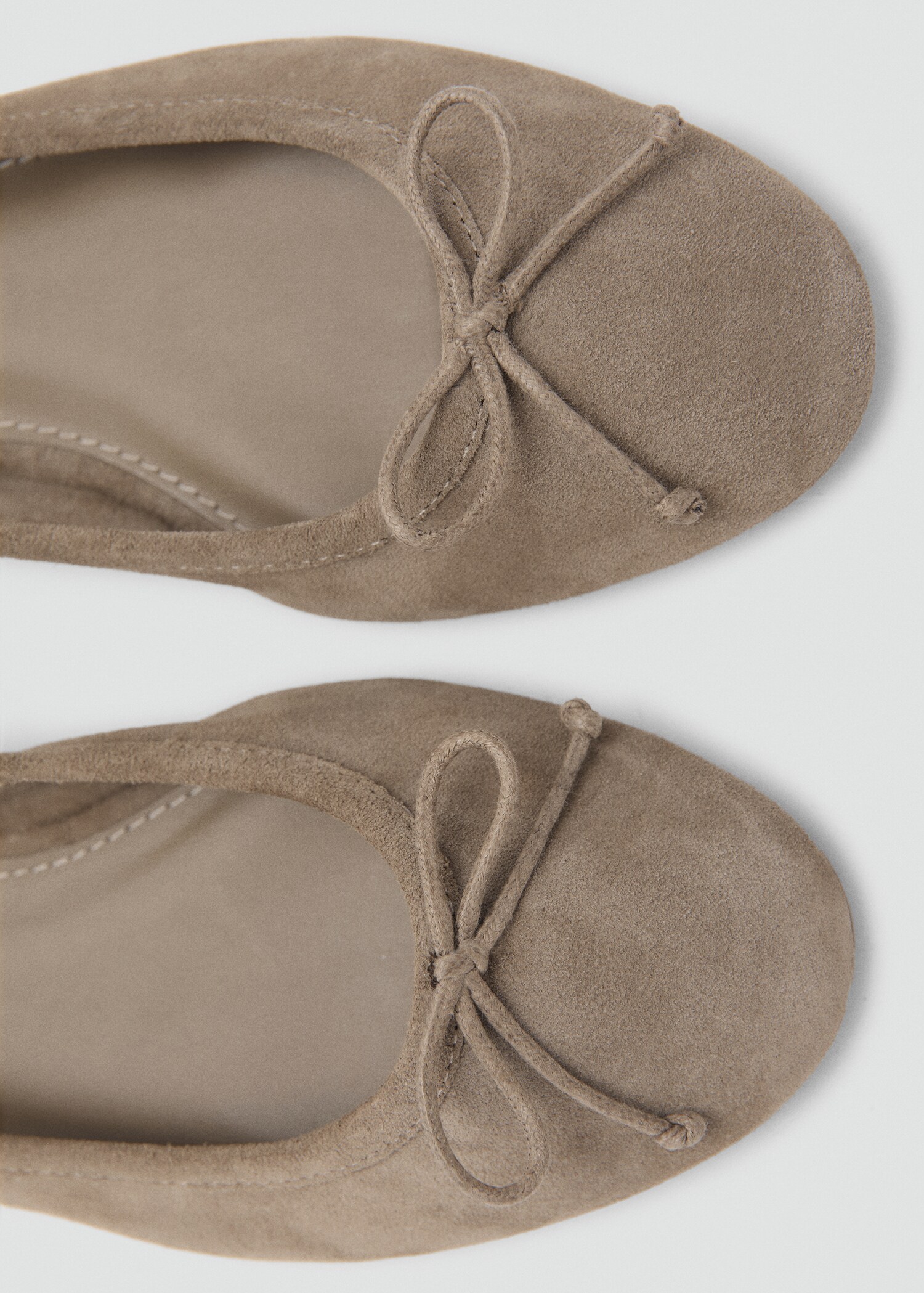 Leather ballet flats with bow - Details of the article 2