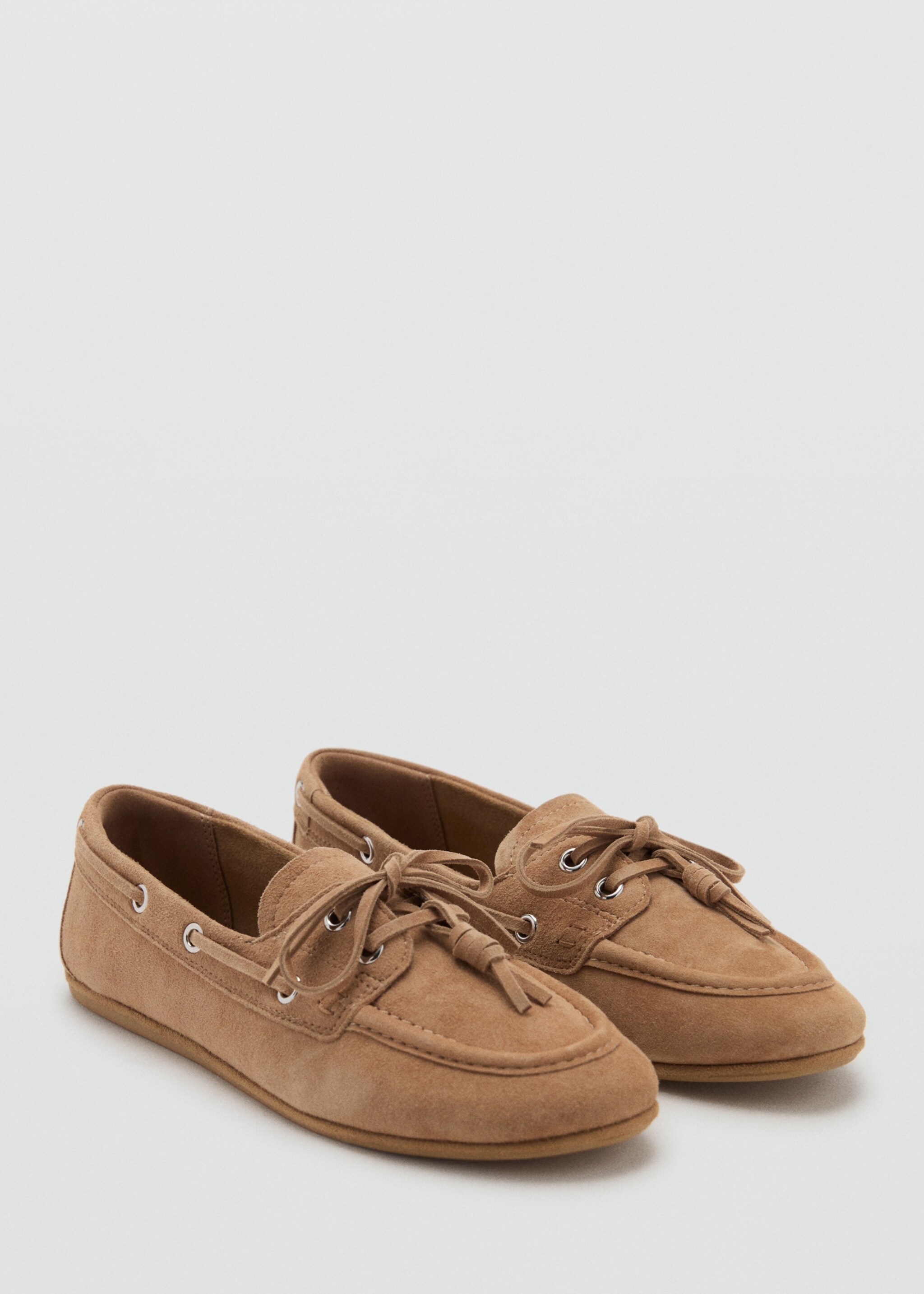 Deck shoes with laces - Medium plane, Sand. Ref: 27022554-00.