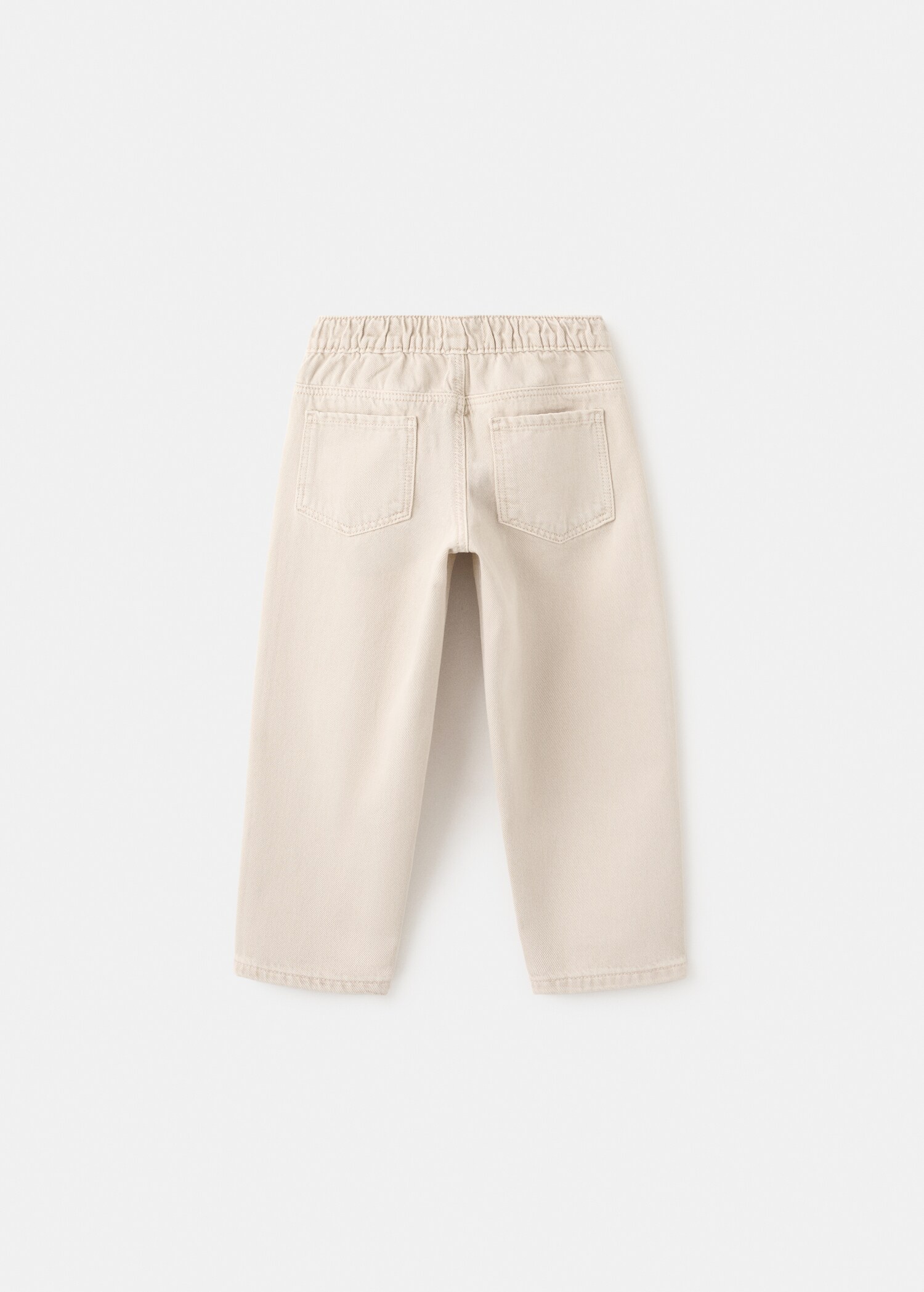 Straight-fit jeans with elastic waist - Reverse of the article