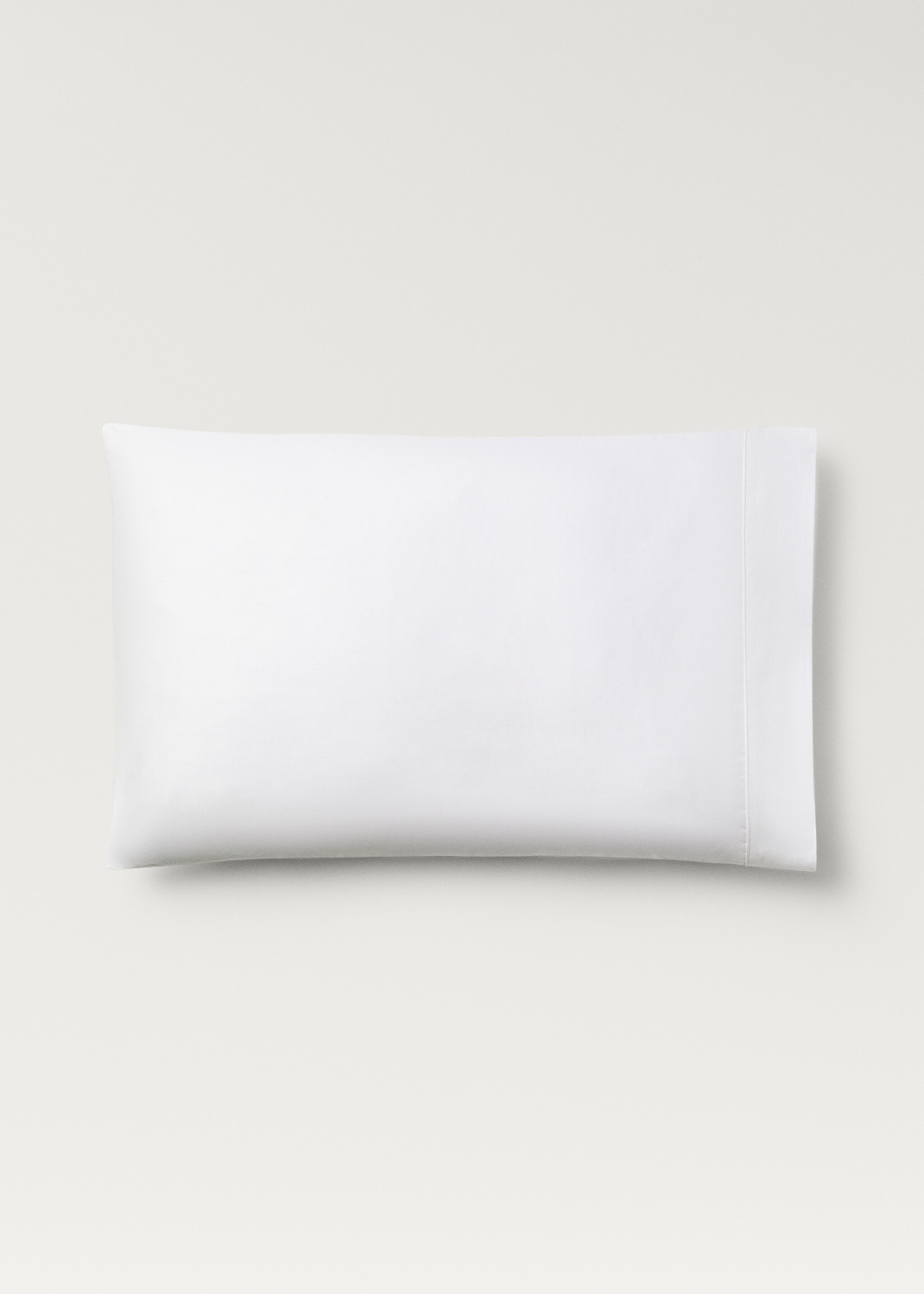 Dues fundes coixinera cotó setí 600 fils 50x75 cm - Article sense model, Blanc. Ref: 27022909-00.