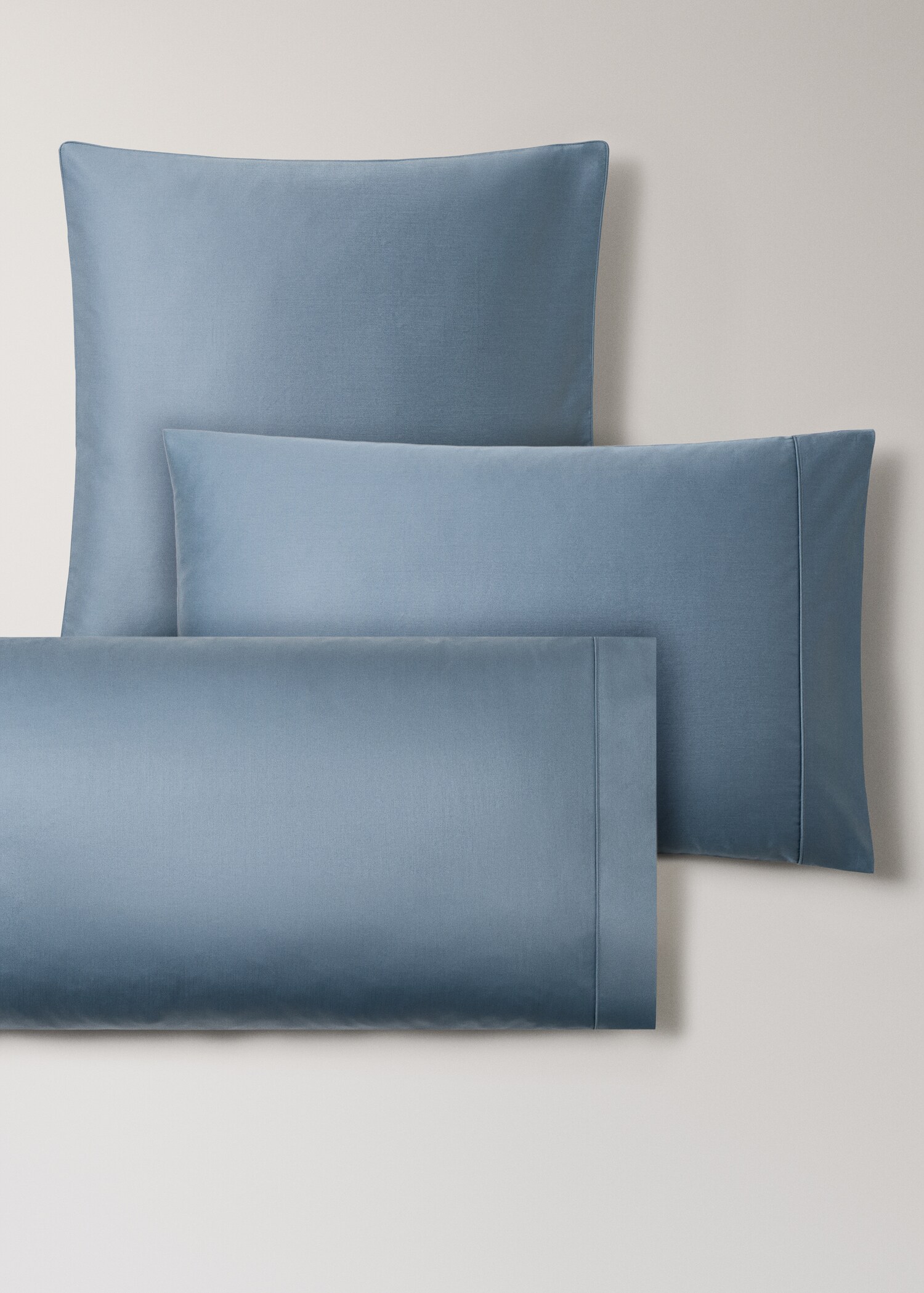 Two 600-thread count cotton satin pillowcases 60x60 cm - Details of the article 4