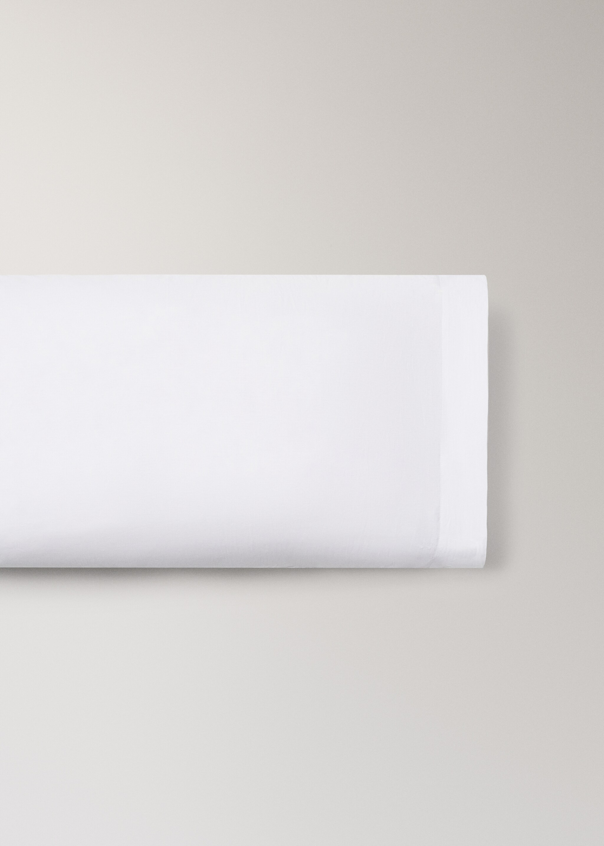 Cotton percale pillowcase 45x110 cm - Article without model, White. Ref: 27022913-00.