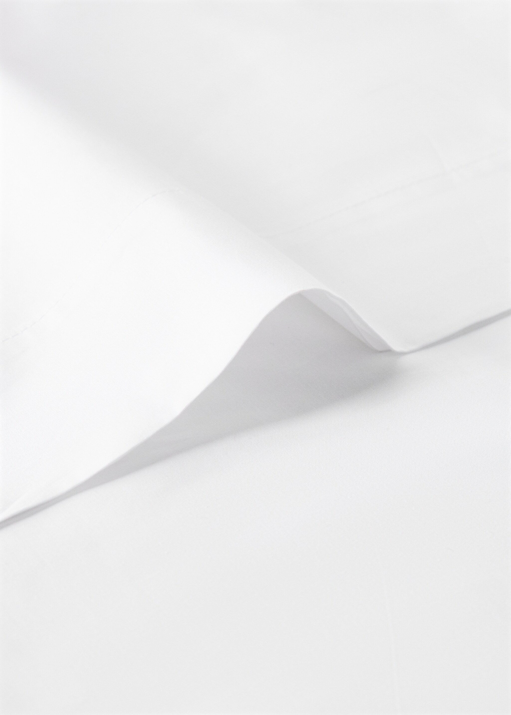 Cotton percale pillowcase 45x110 cm - Details of the article 1, White. Ref: 27022913-00.