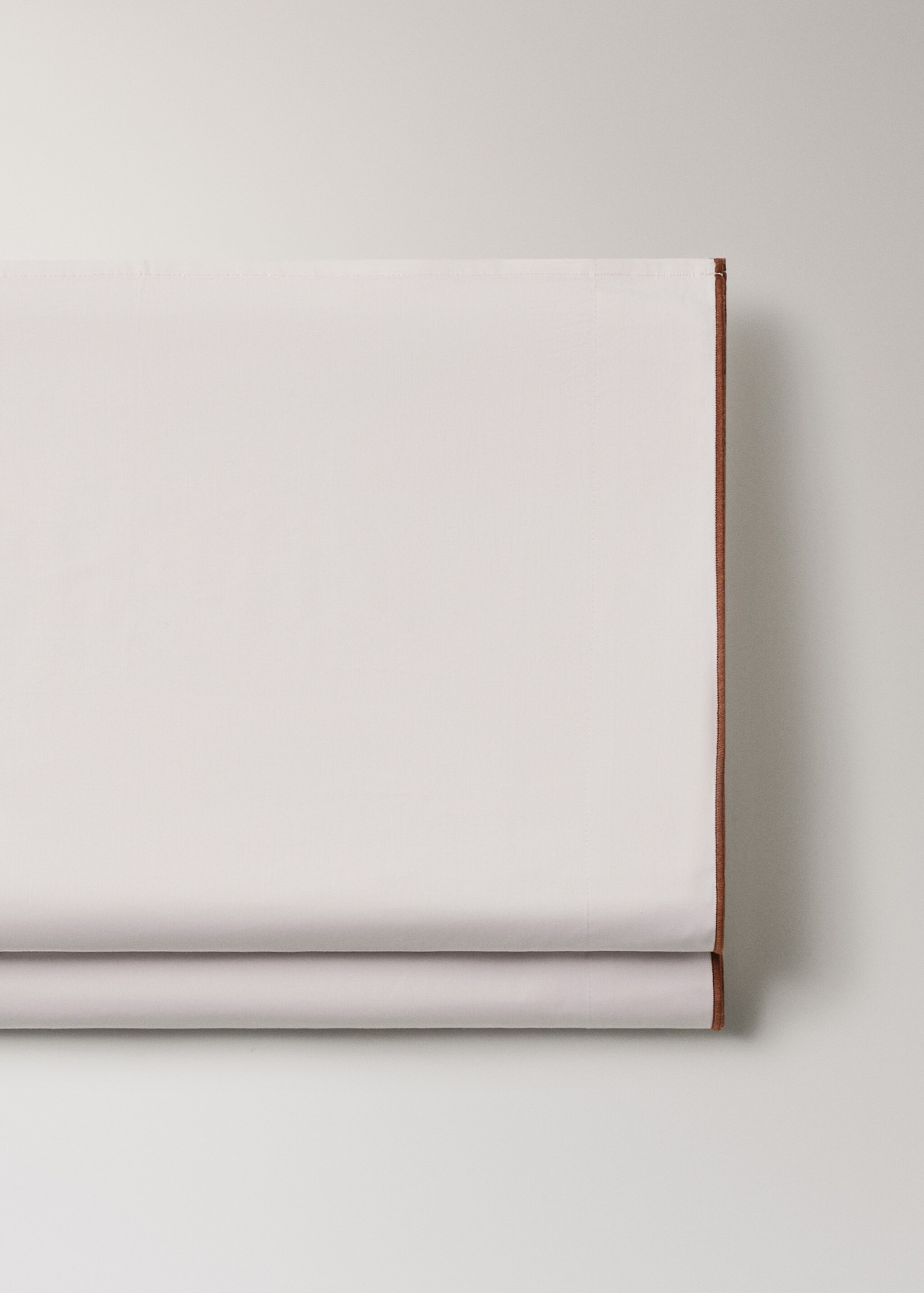 Sábana encimera algodón percal color reversible Cama 150/160cm - Detalle del artículo 2, Rosa. Ref: 27022922-00.