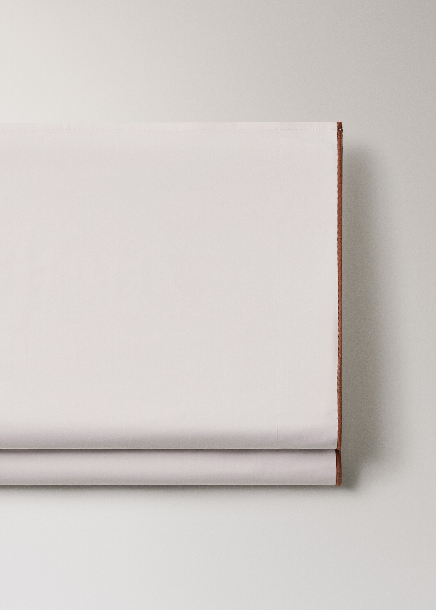 Reversible colour percale cotton top sheet for 150/160cm bed - Details of the article 2