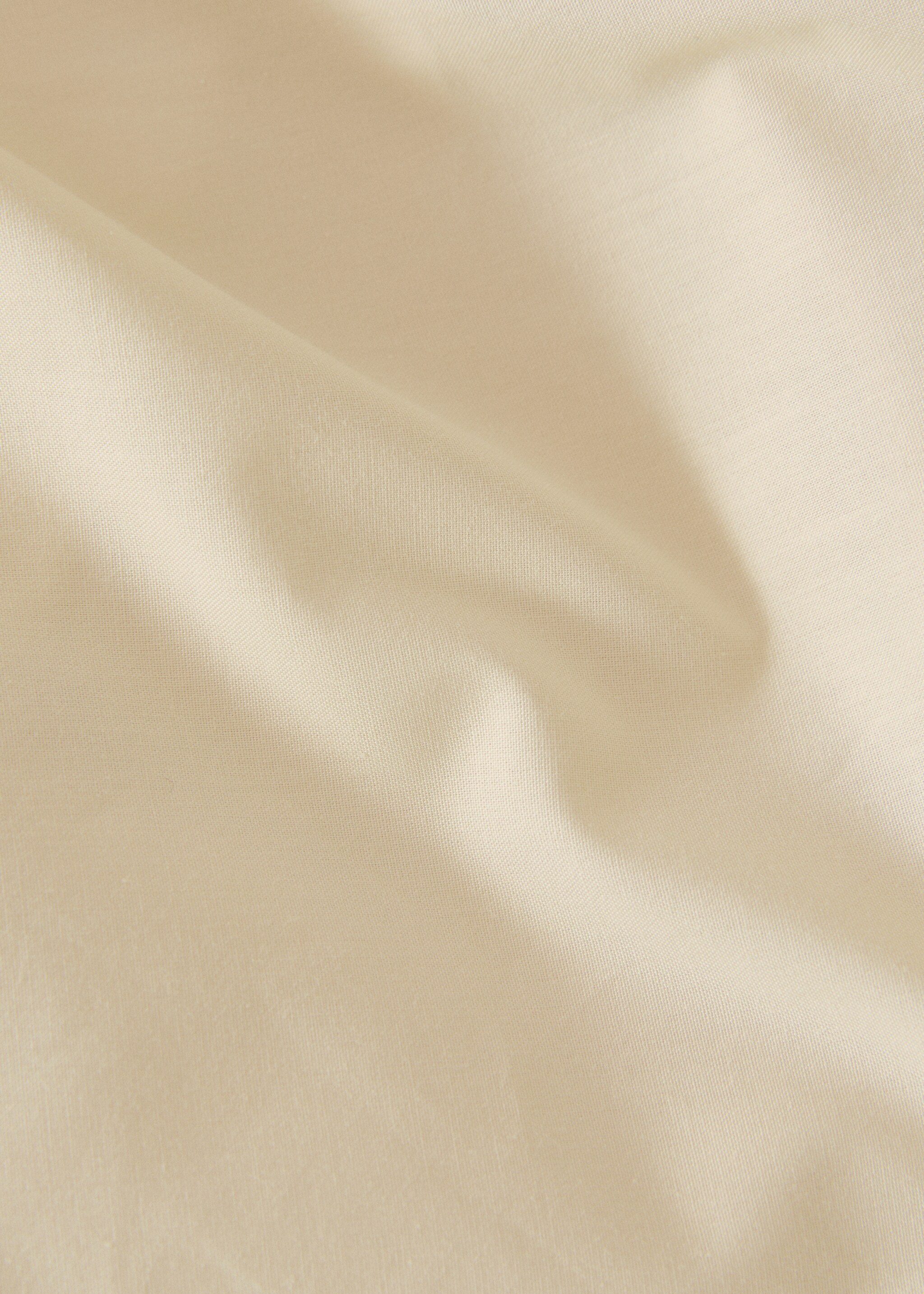 Drap-housse percale de coton 200 fils lit 180 cm - Détail de l'article 1, Jaune pastel. Ref: 27022923-00.