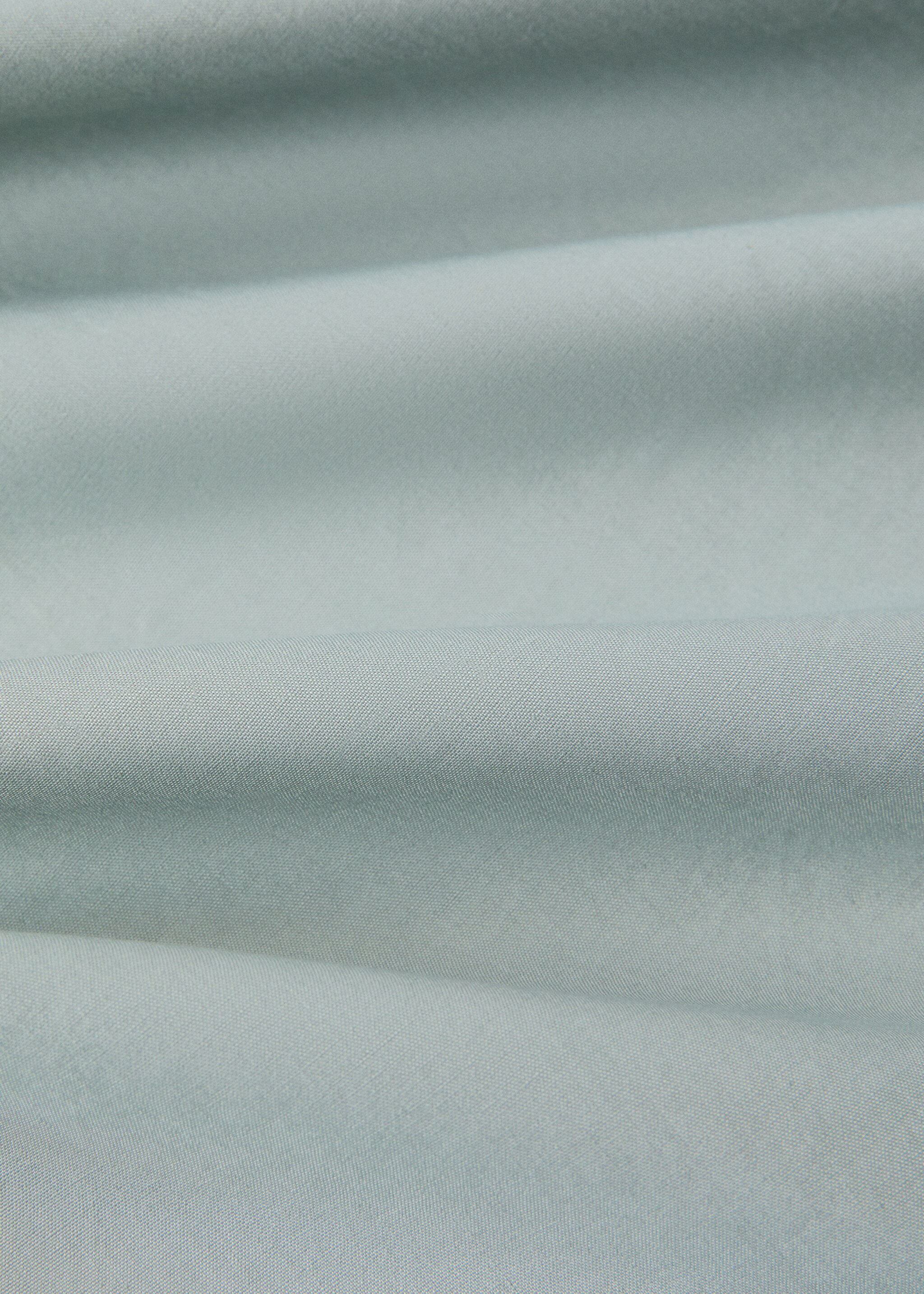200-thread count percale cotton fitted sheet for 180 cm bed - Details of the article 1, Aqua Green. Ref: 27022923-00.