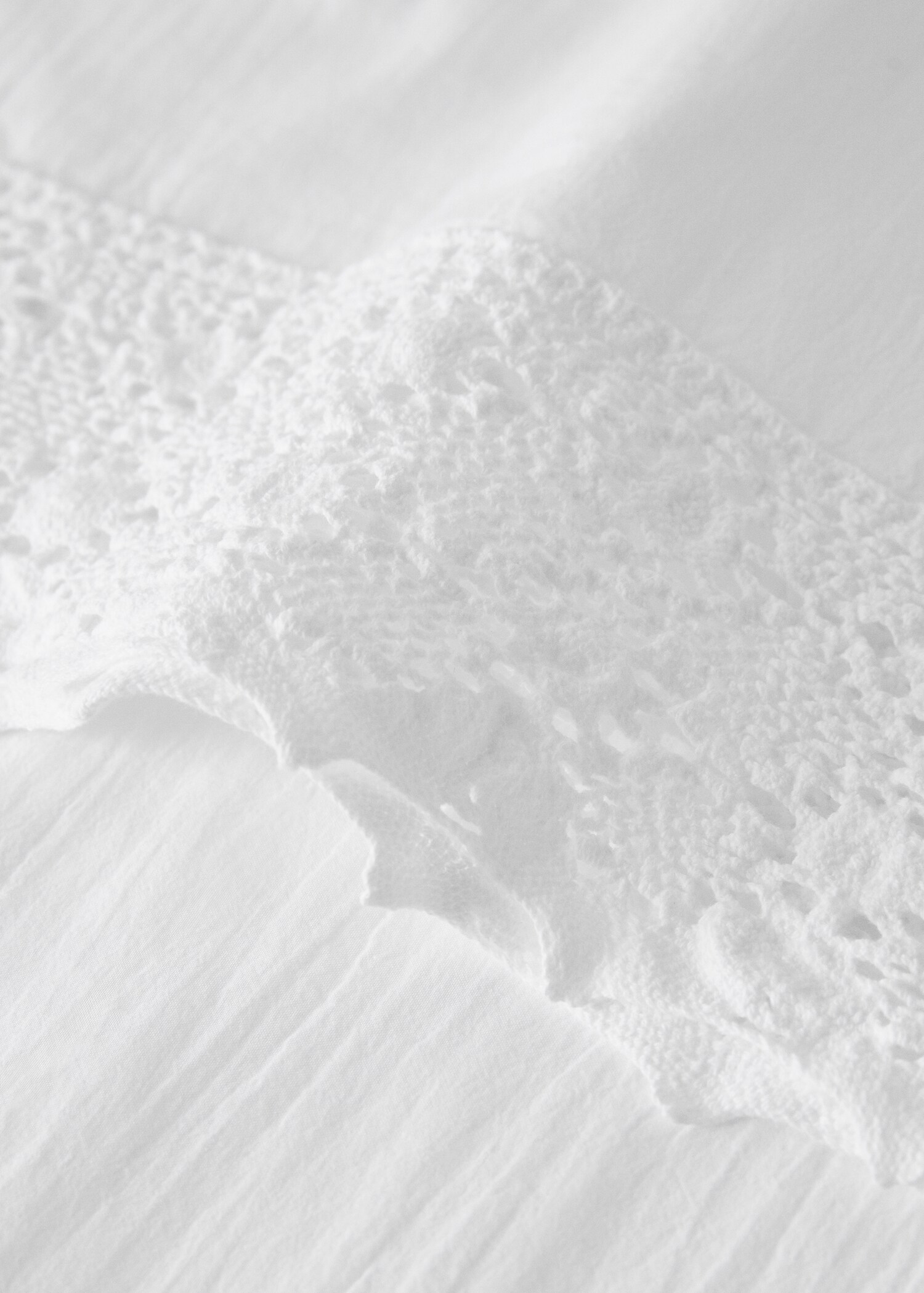 Наволочка з бавовни, пофарбованої в готовому вигляді, з широкою мереживною тасьмою, 45×110 см - Детальніше про товар 1