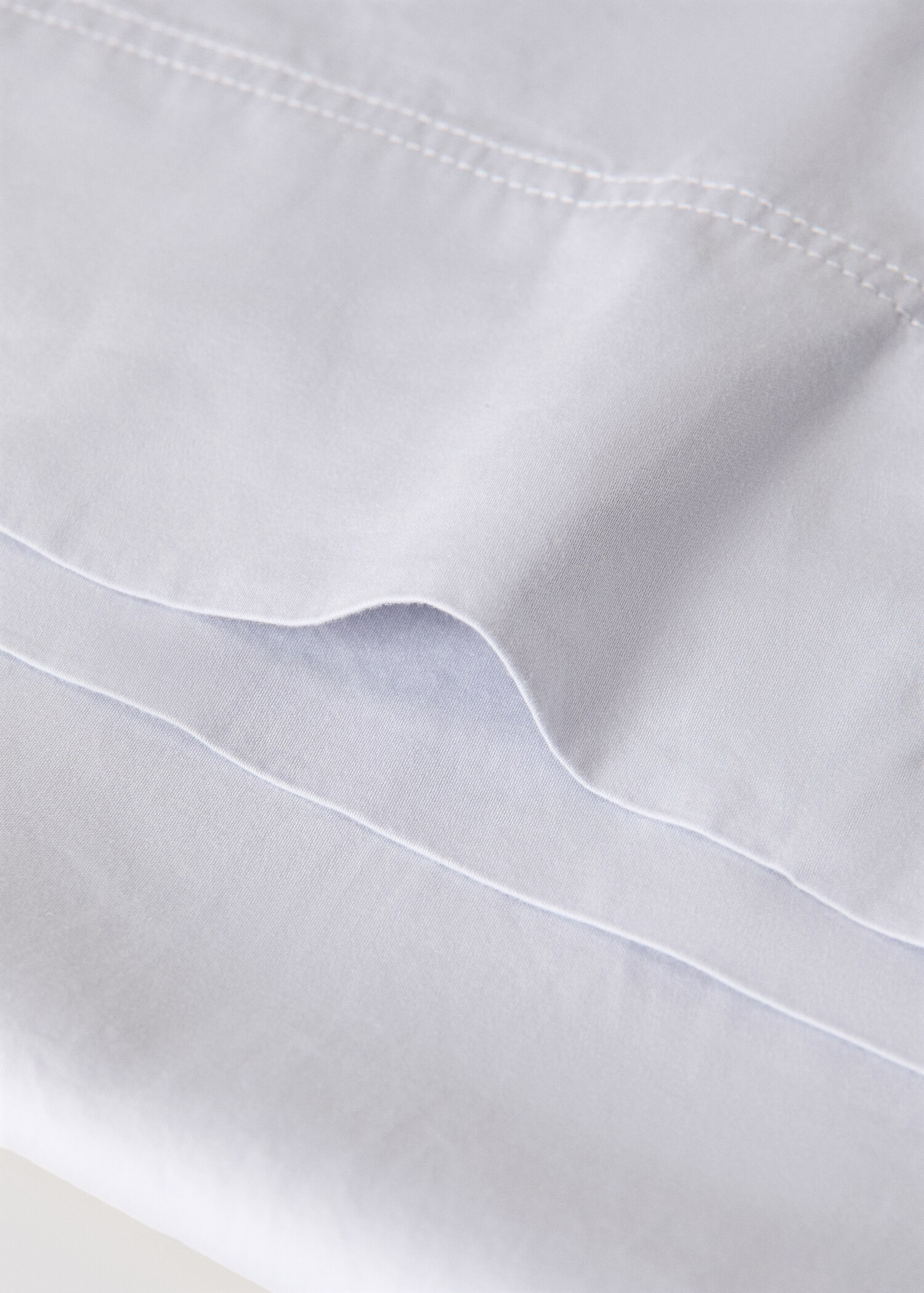 Double-stitched satin pillowcase 45x110 cm - Details of the article 1