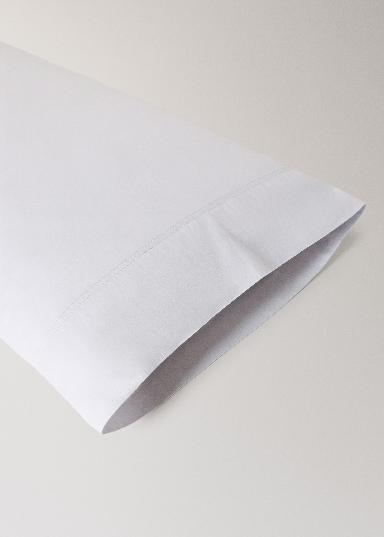 Double-stitched satin pillowcase 45x110 cm - Details of the article 2
