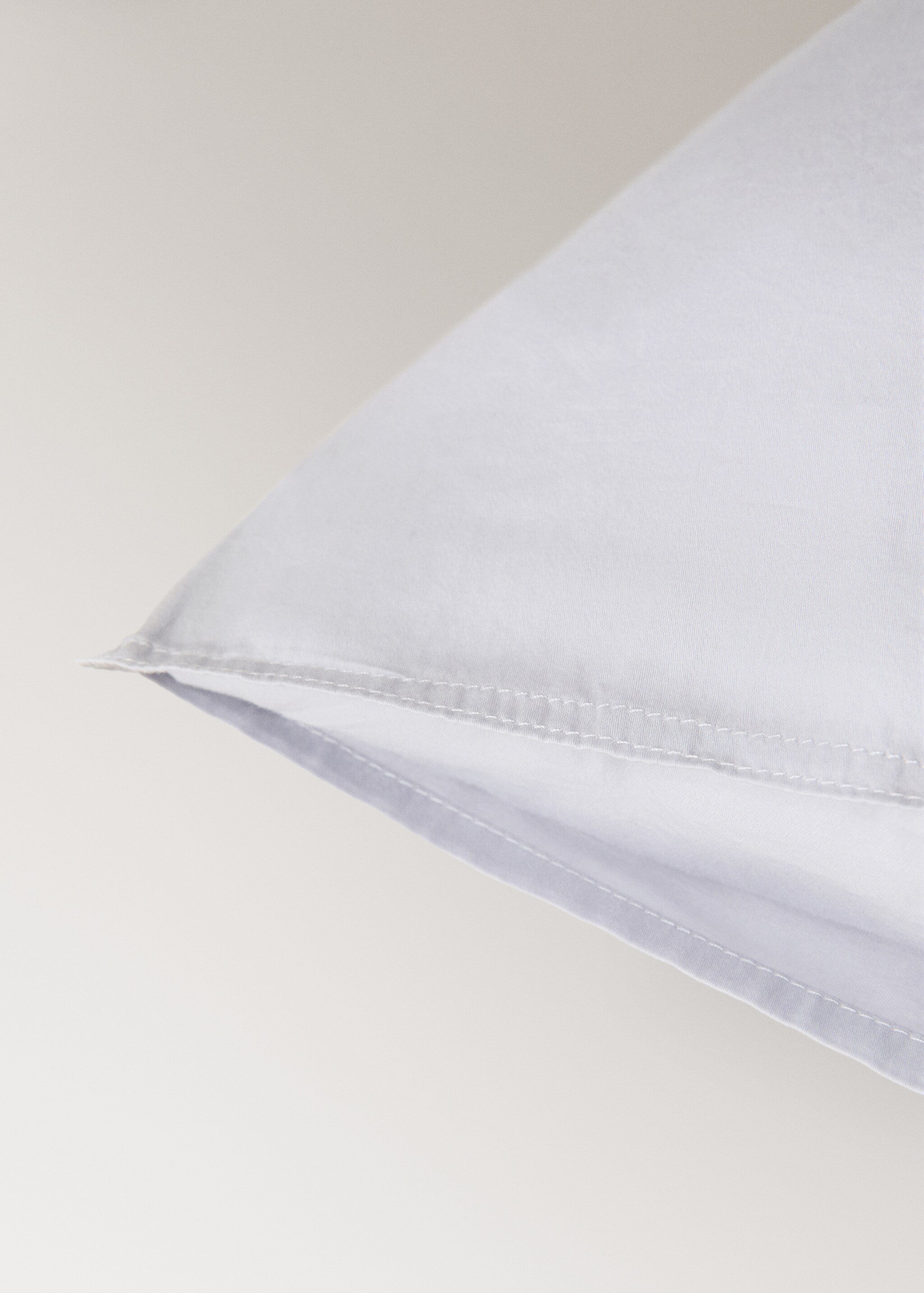 Two double-stitched satin pillowcases 50x75 cm - Details of the article 2, Light/Pastel Purple. Ref: 27022929-00.