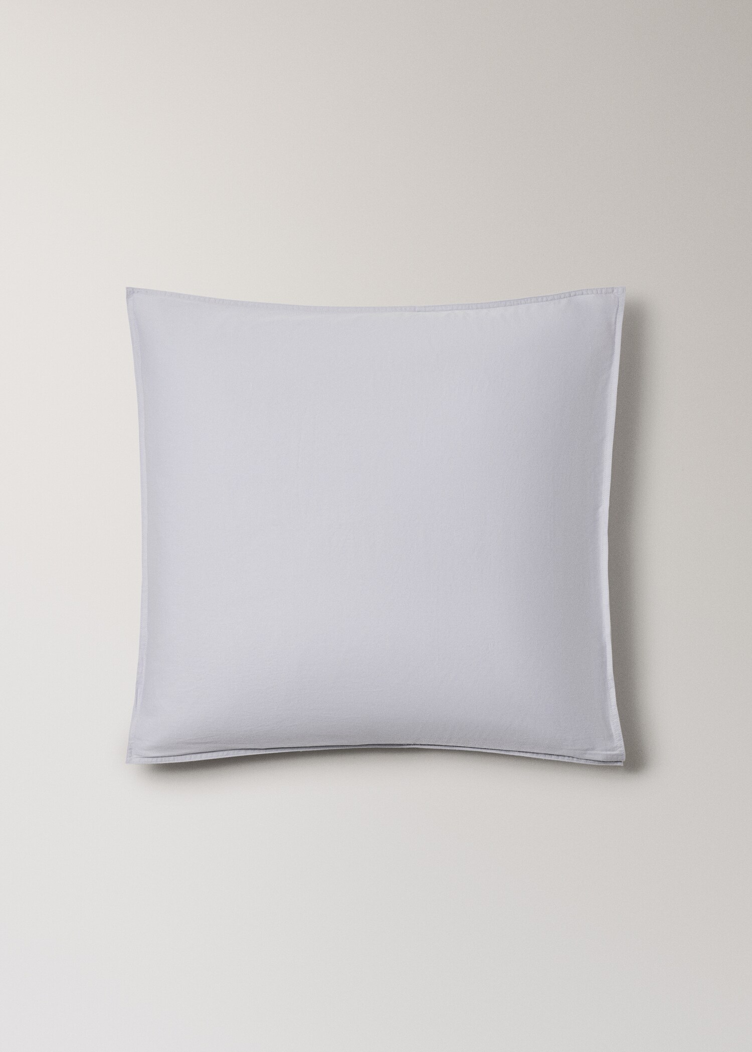 Two double-stitched satin pillowcases  60x60 cm - Article without model