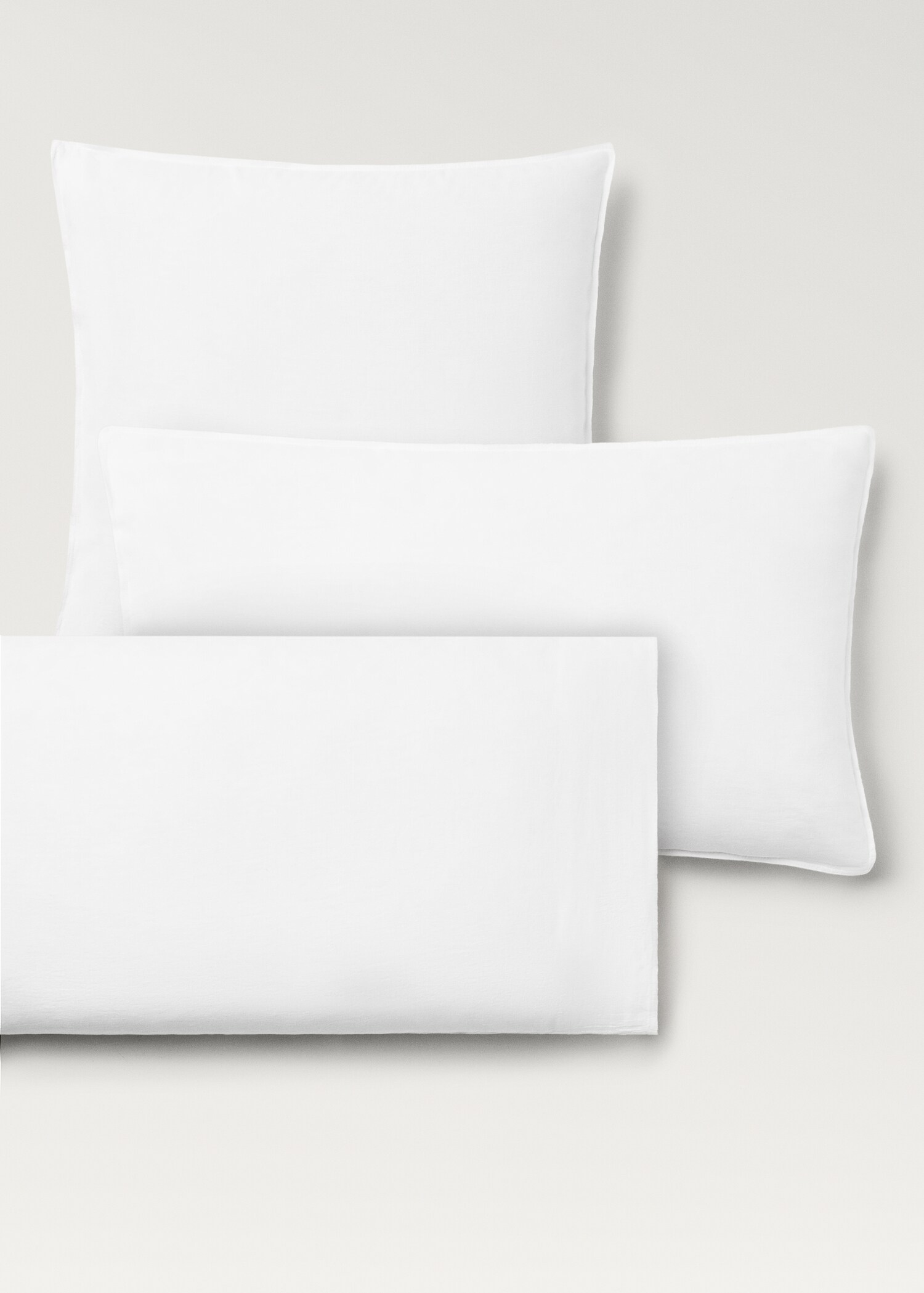 Zwei Kissenbezüge aus gewaschenem Leinen 50 x 75 cm - Detail des Artikels 4