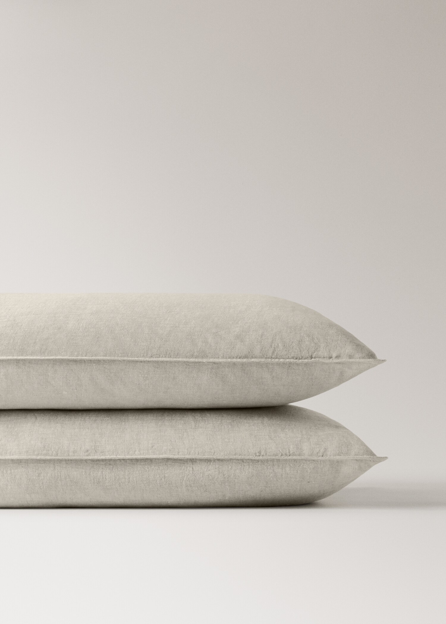 Zwei Kissenbezüge aus gewaschenem Leinen 50 x 75 cm - Detail des Artikels 1