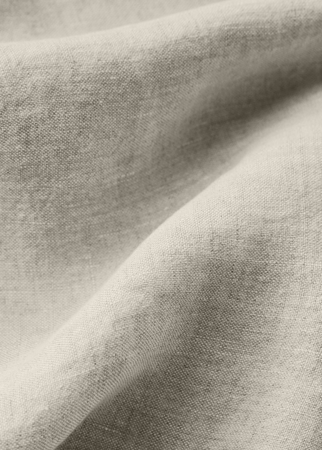 Washed linen fitted sheet for 180 cm bed